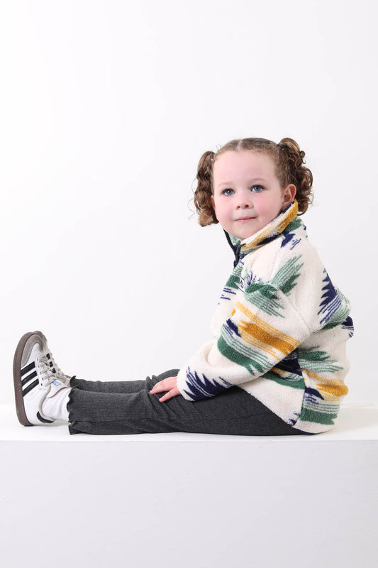 The Snuggle Kid's Fleece in Blue Abstract