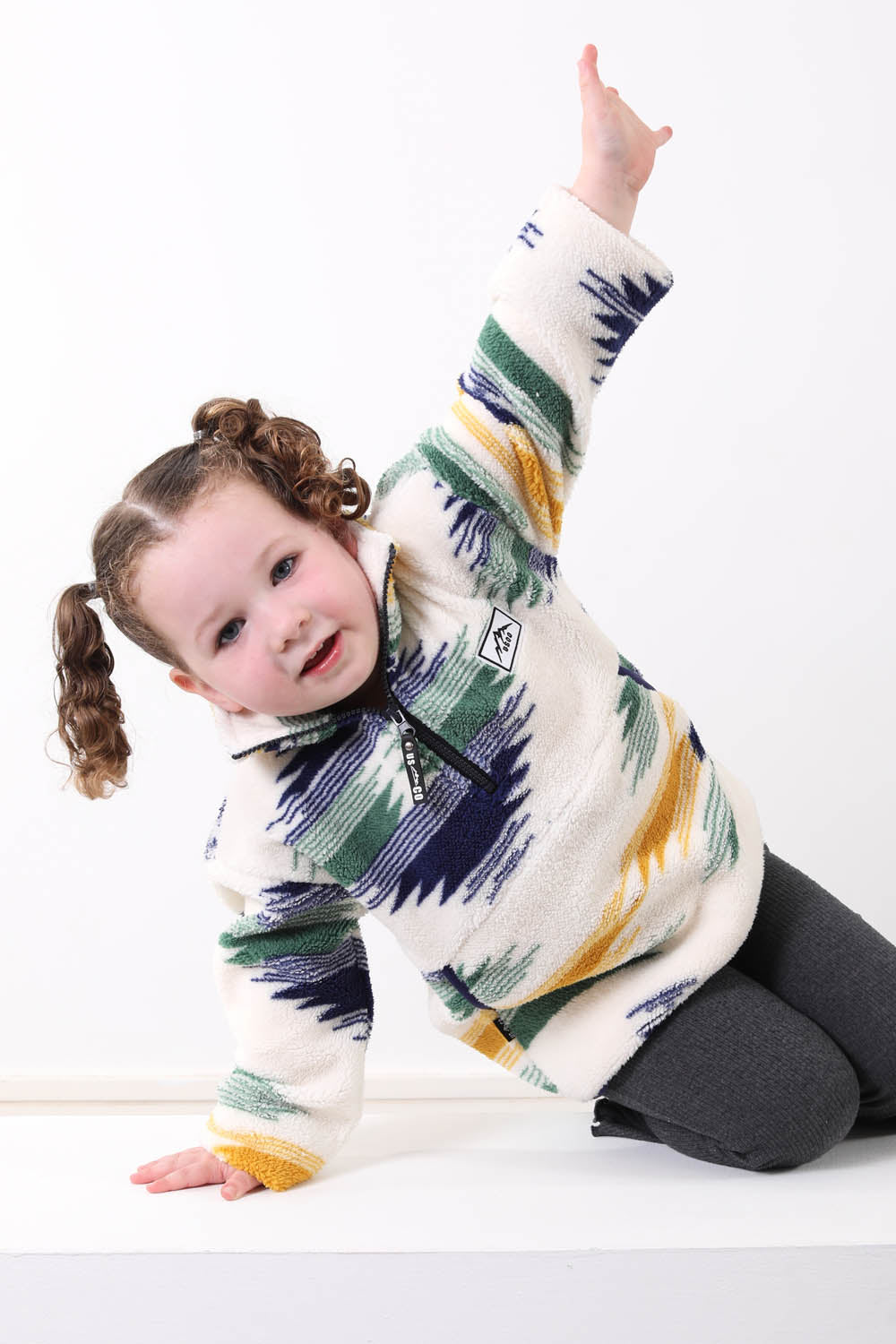 The Snuggle Kid's Fleece in Blue Abstract
