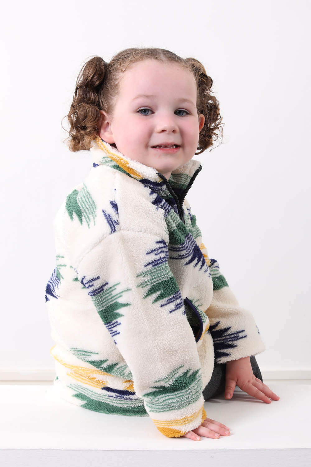 The Snuggle Kid's Fleece in Blue Abstract