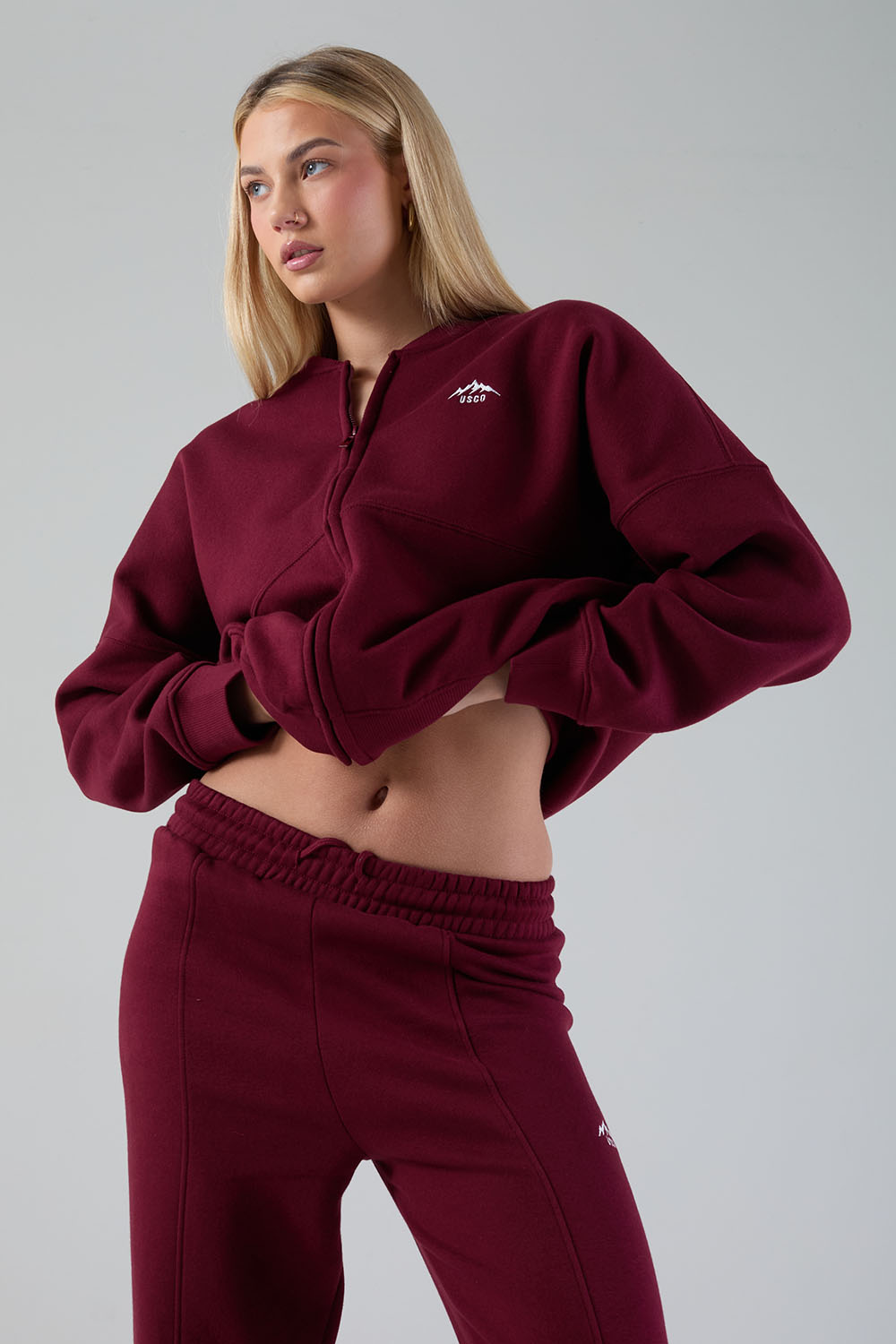 The Apex Tracksuit in Wine