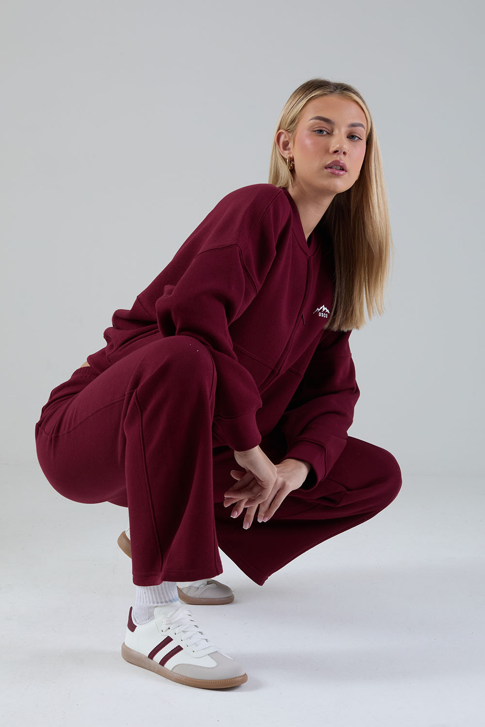 The Apex Tracksuit in Wine