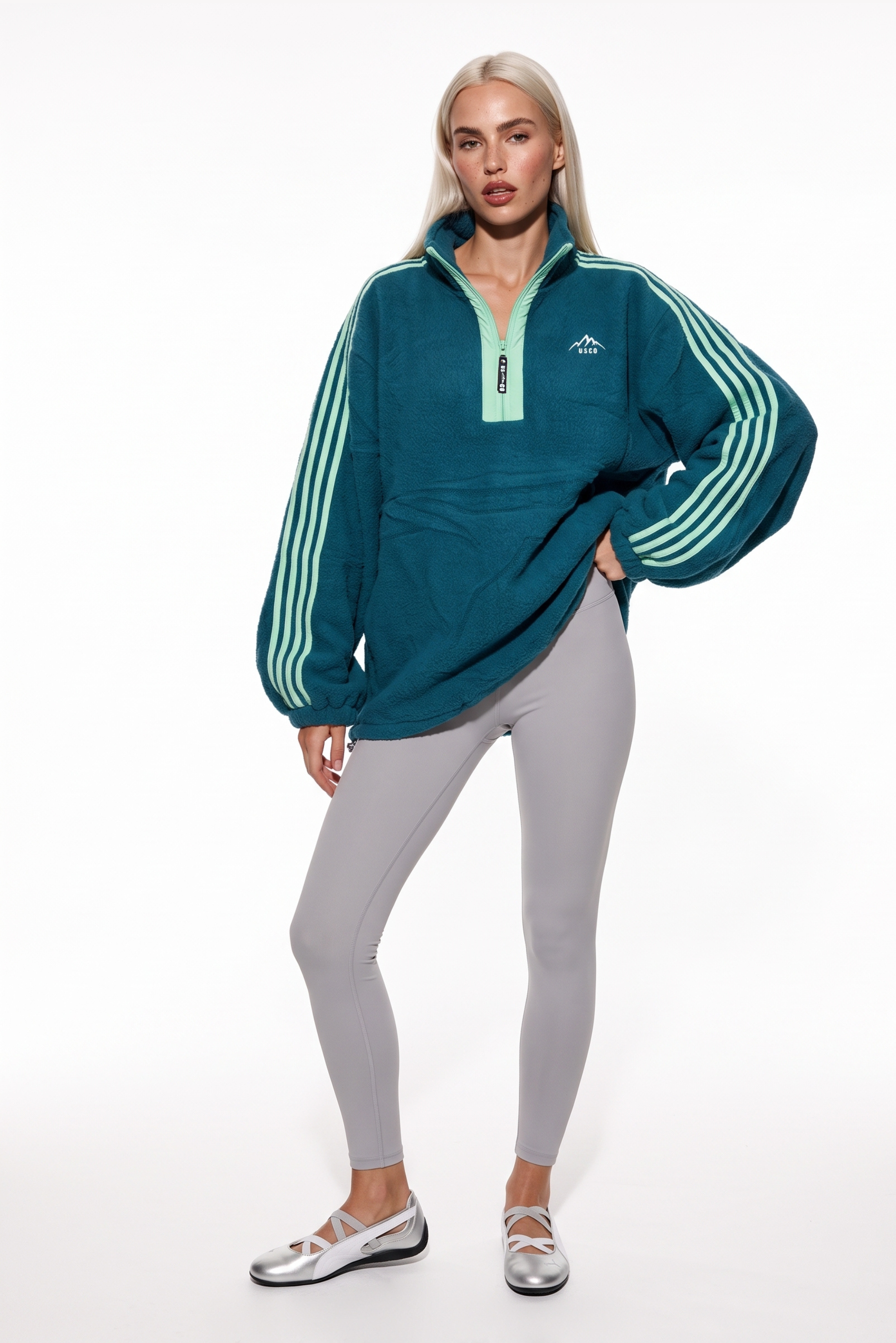 THE VECTOR FLEECE IN TEAL