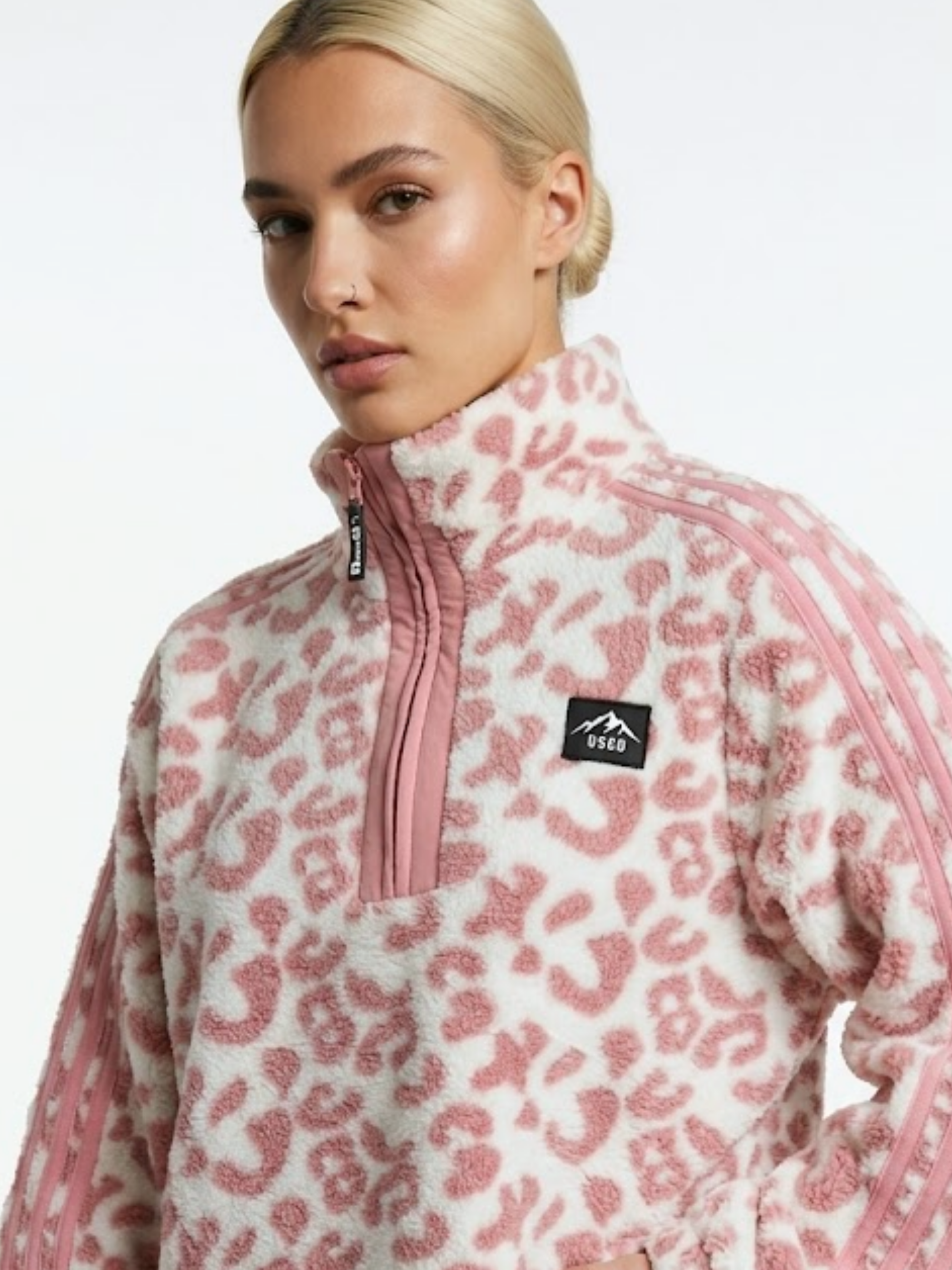THE VECTOR FLEECE IN PINK LEOPARD