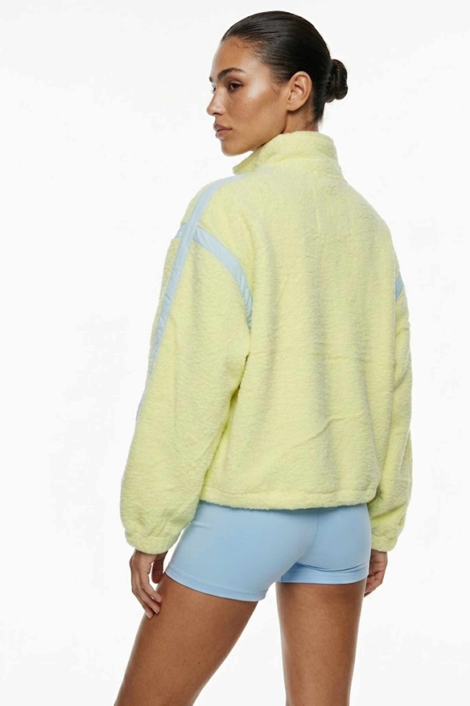 THE SORBET STRIPE FLEECE IN LIMONCELLO