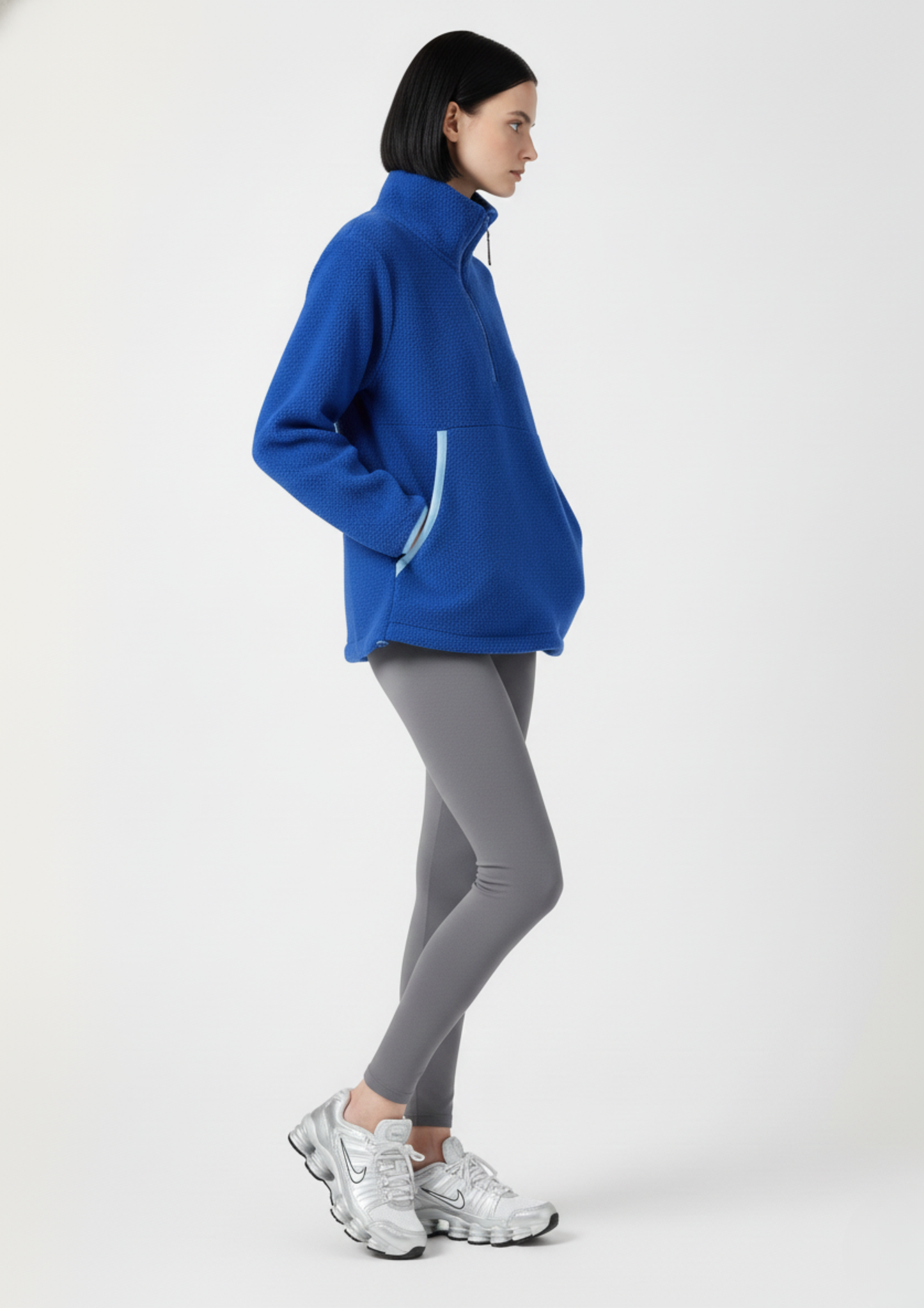 The Nexus Fleece in Cobalt Contrast