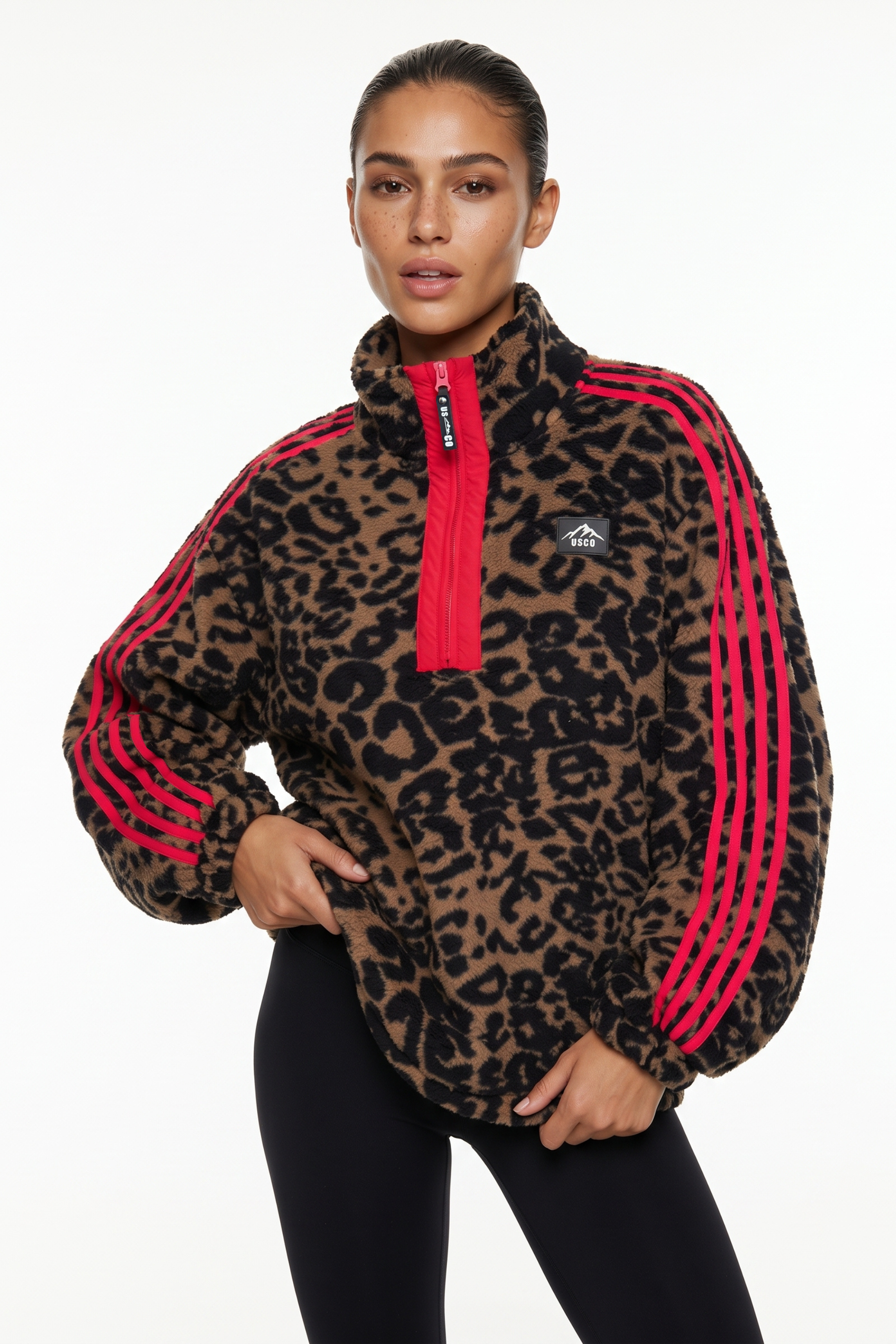 THE VECTOR FLEECE IN LEOPARD