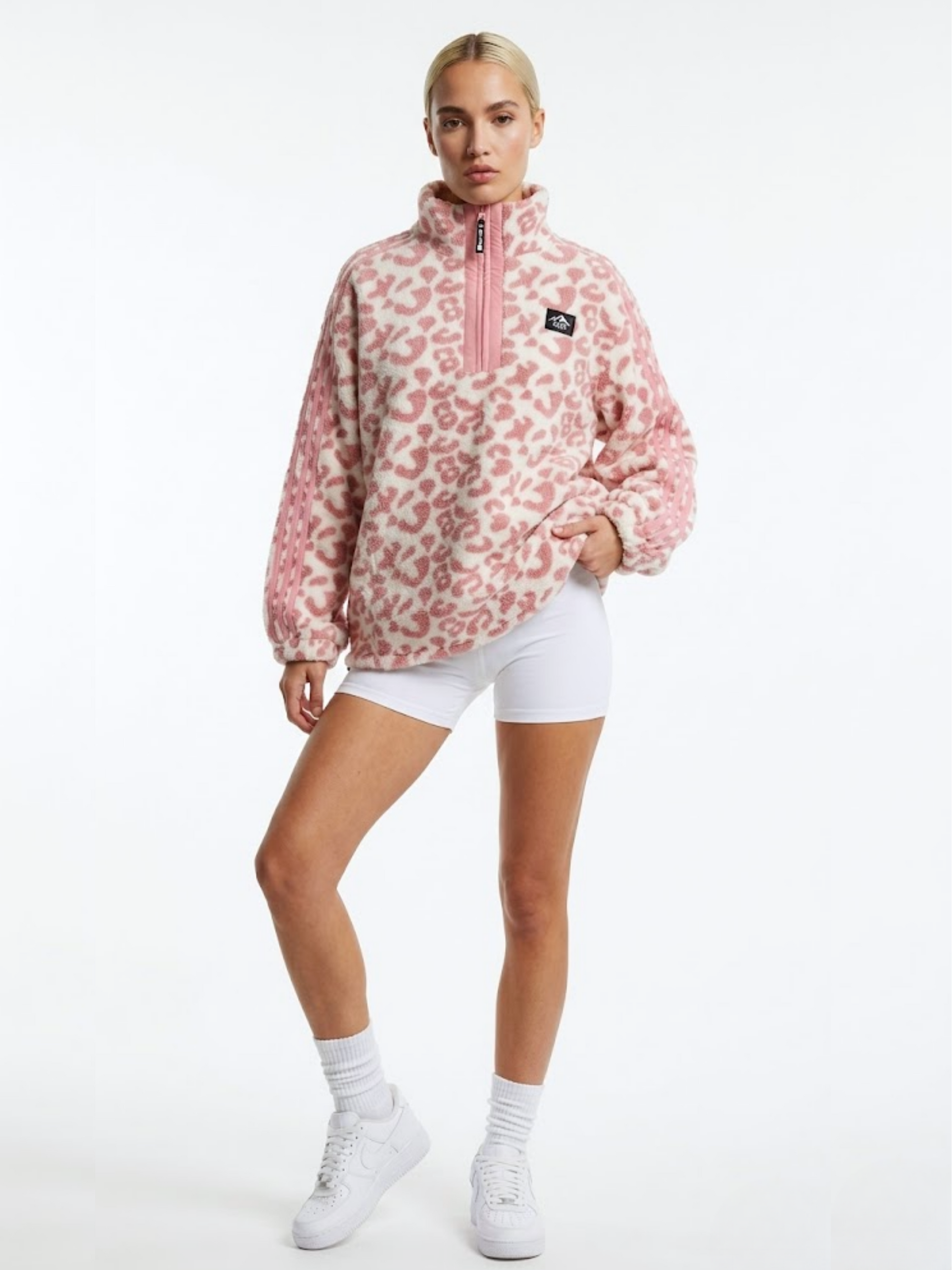 THE VECTOR FLEECE IN PINK LEOPARD