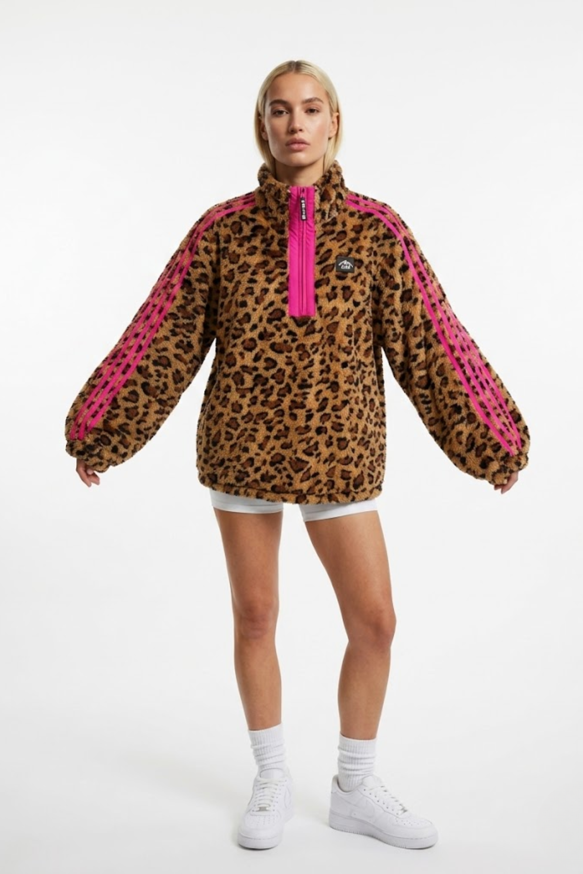 THE VECTOR FLEECE IN HOT PINK LEOPARD