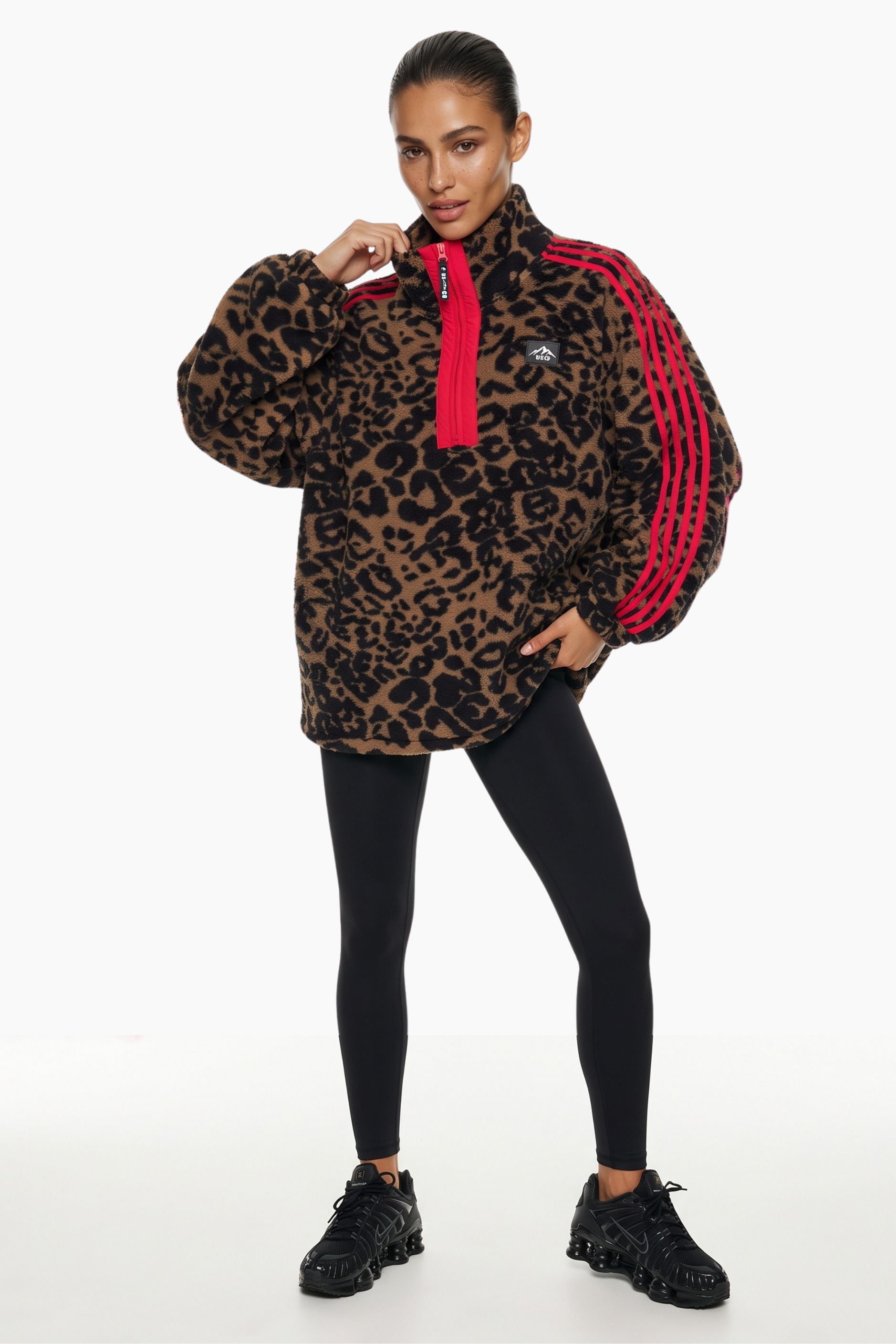 THE VECTOR FLEECE IN LEOPARD
