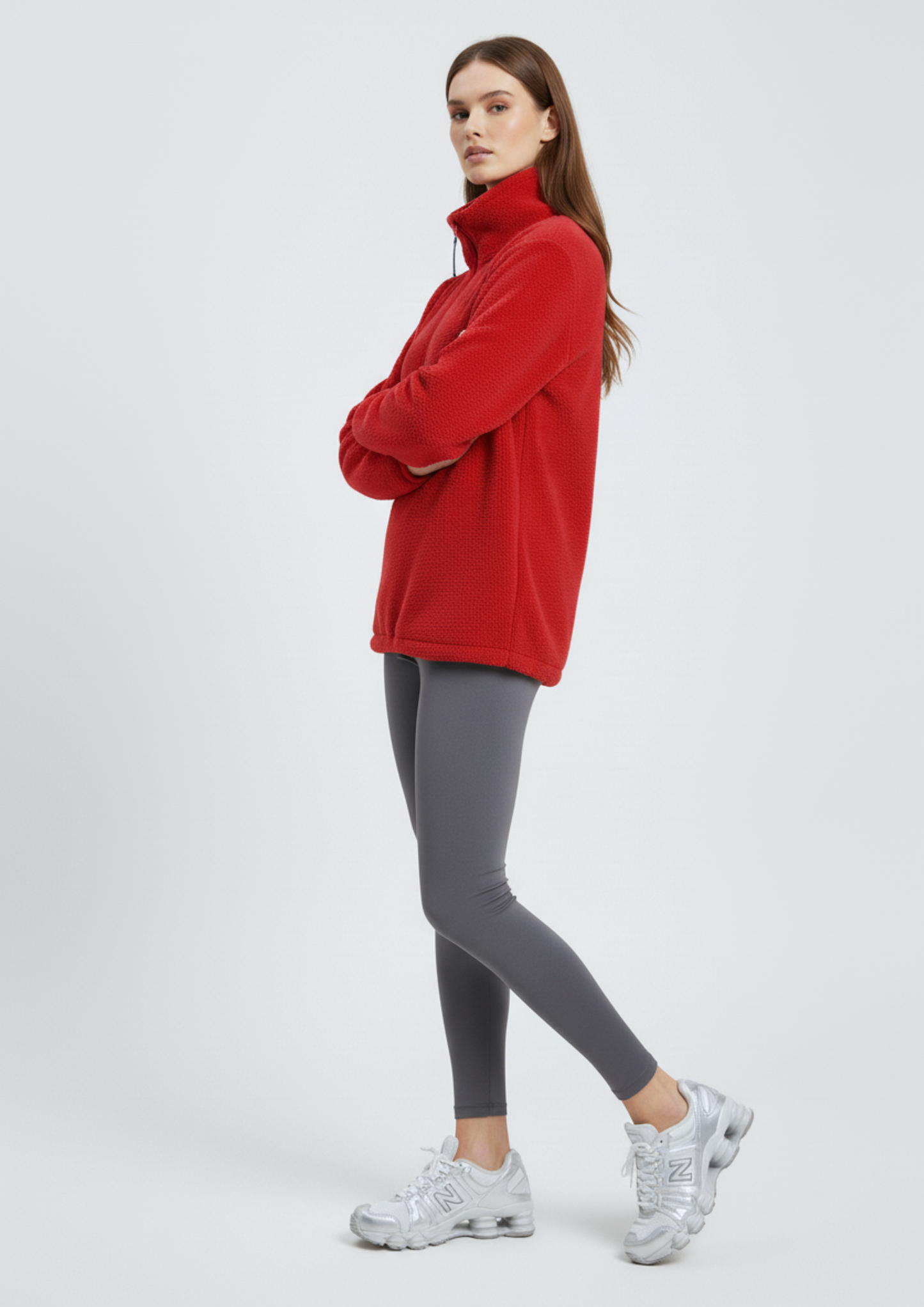 The Peak Fleece In Red