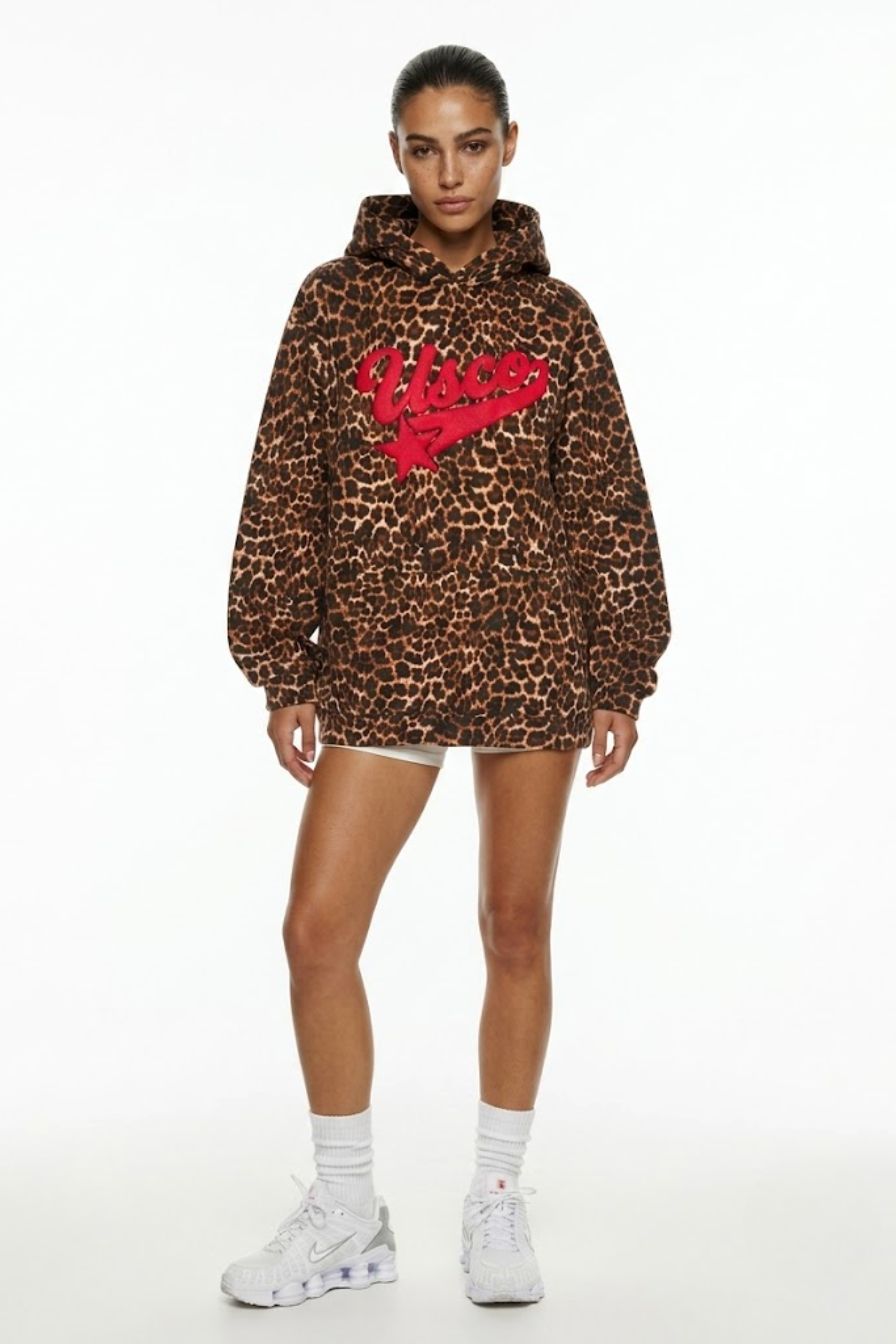 THE STARGAZER HOODIE IN LEOPARD PRINT