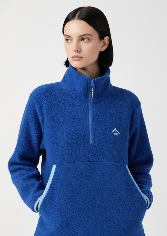 The Nexus Fleece in Cobalt Contrast