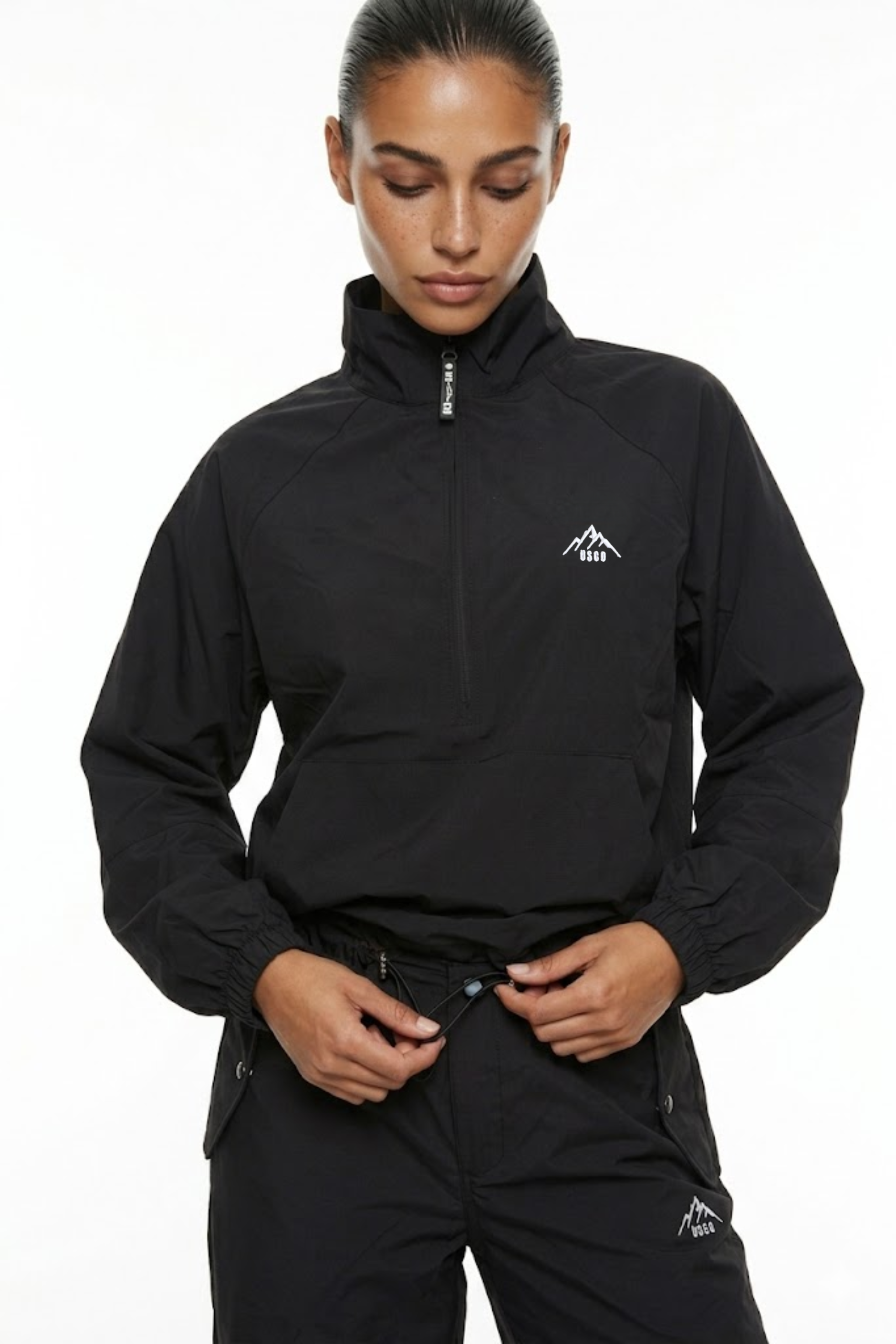 The Grid Tracksuit Trousers In Black