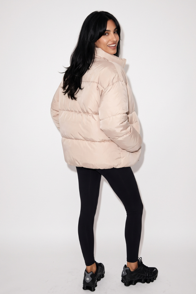 The ThermX Puffer Jacket in Sand Stone