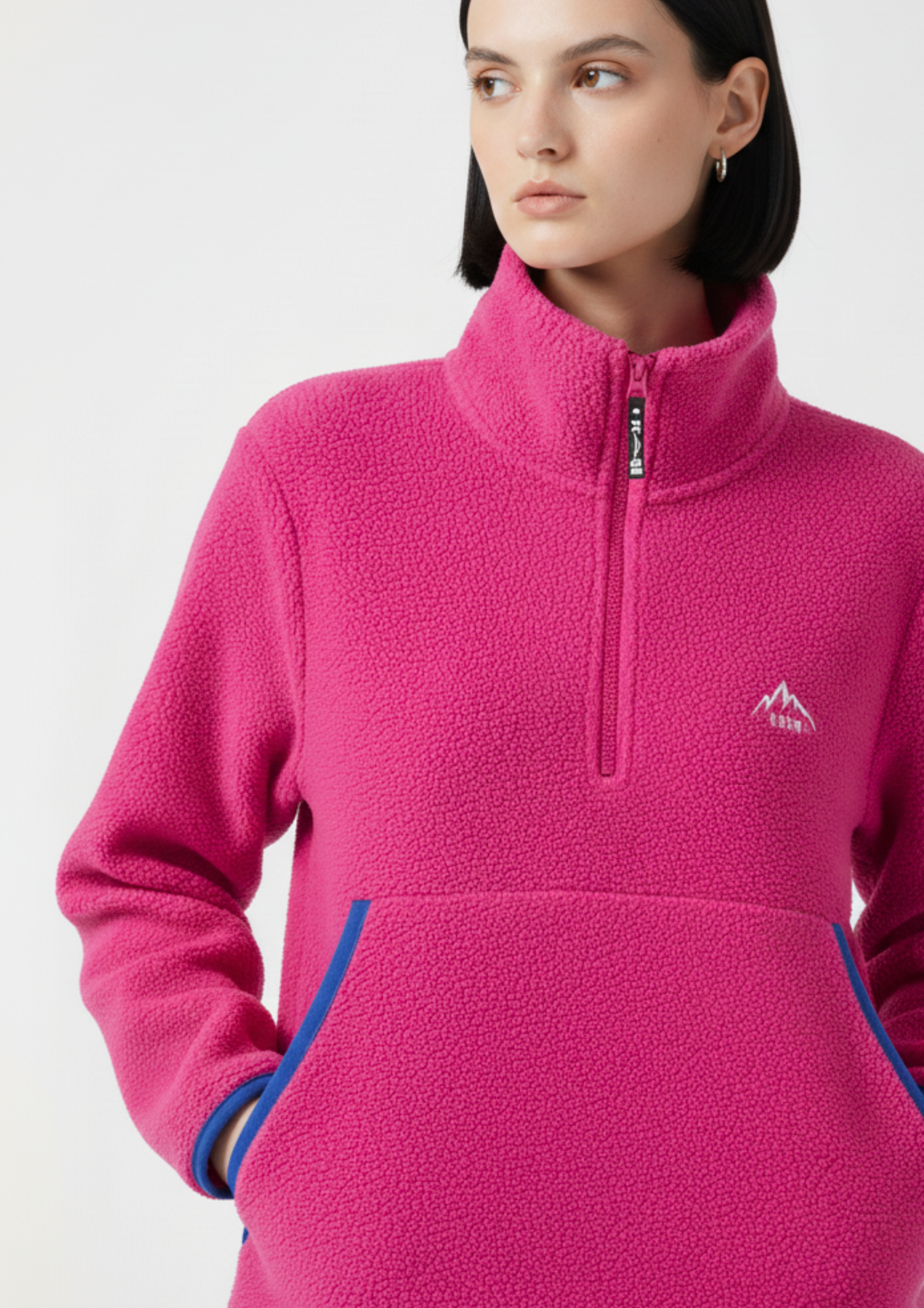 The Nexus Fleece in Pink Contrast