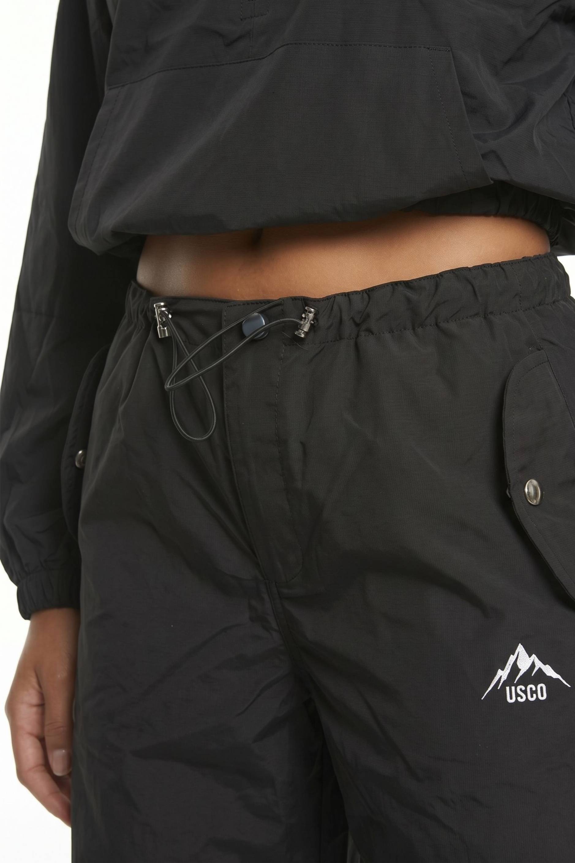 The Grid Tracksuit Trousers In Black