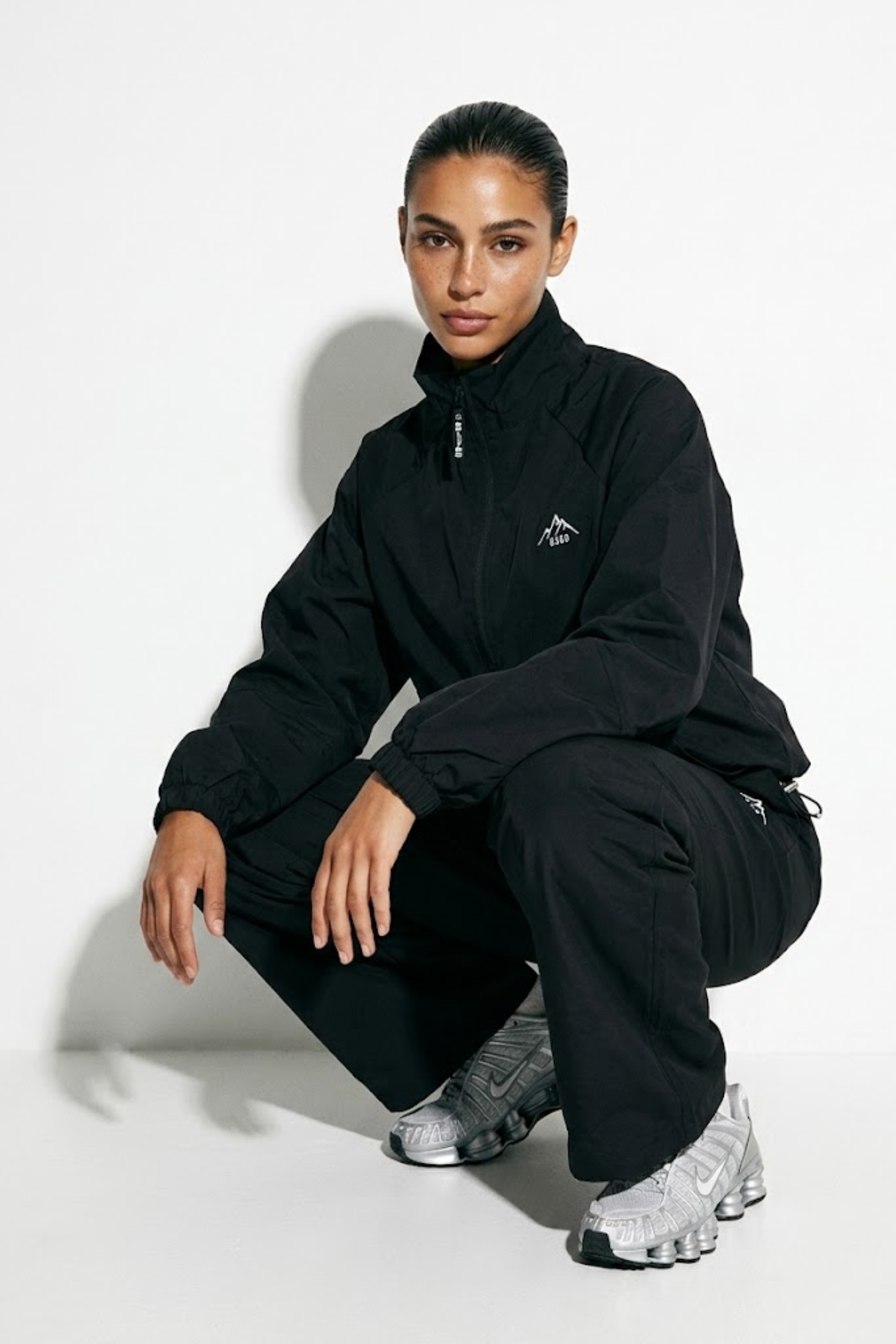 The Grid Tracksuit Trousers In Black