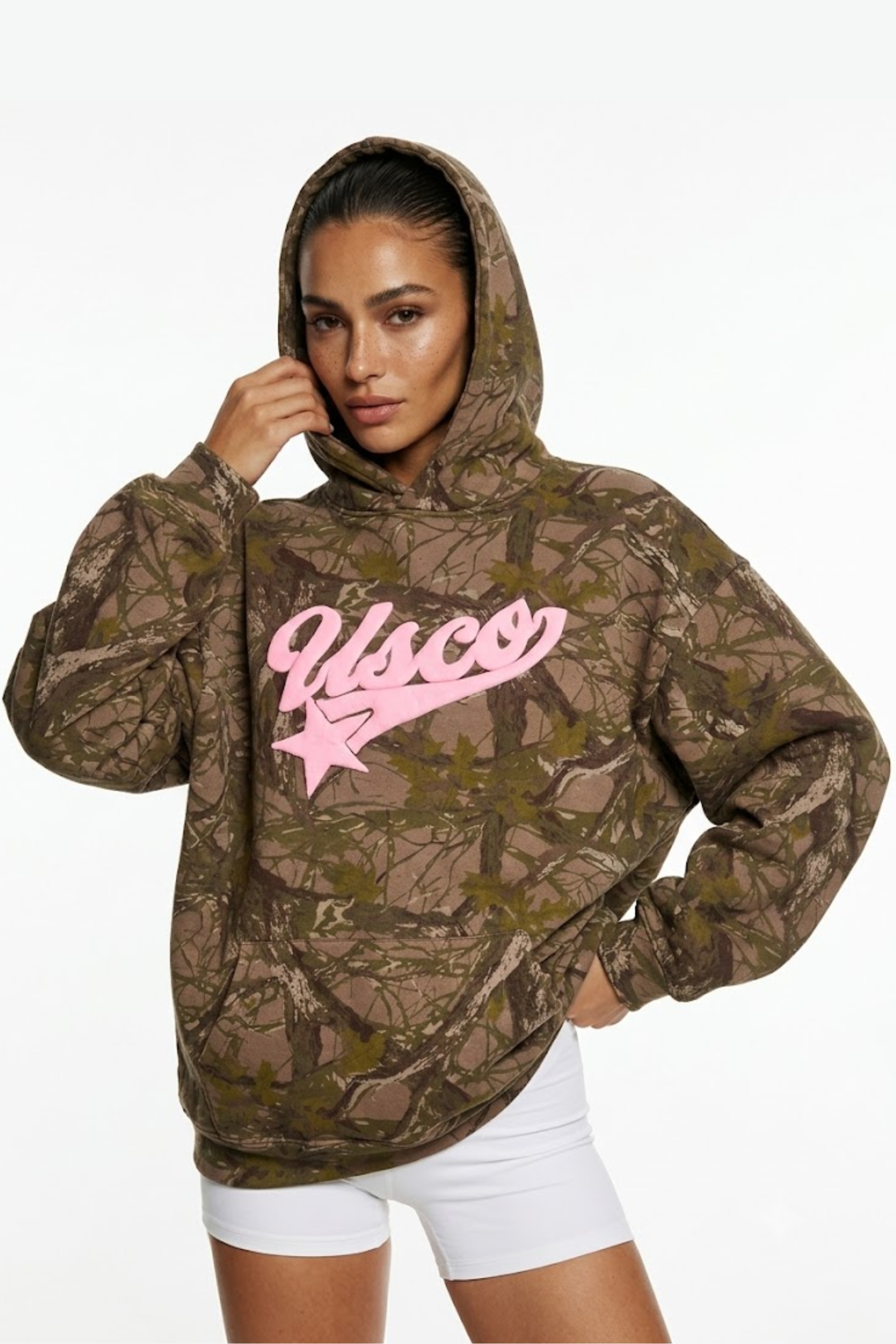 THE STARGAZER HOODIE IN CAMO PRINT