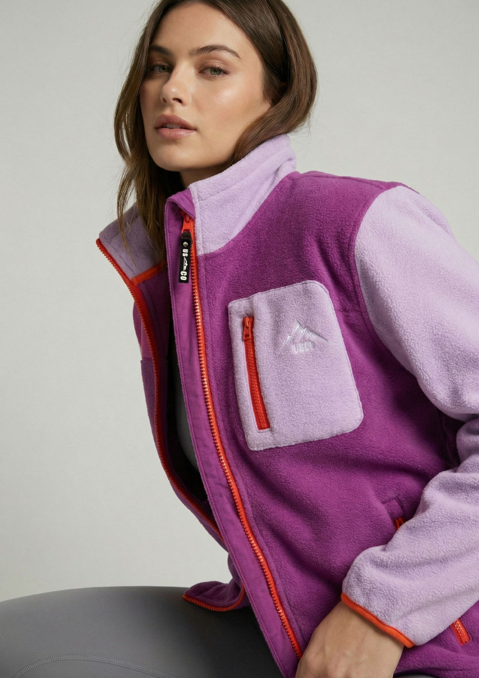 THE VOLT FULL ZIP FLEECE IN PURPLE