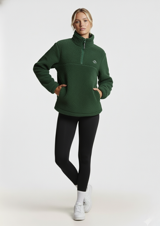 The Peak Fleece In Forest Green