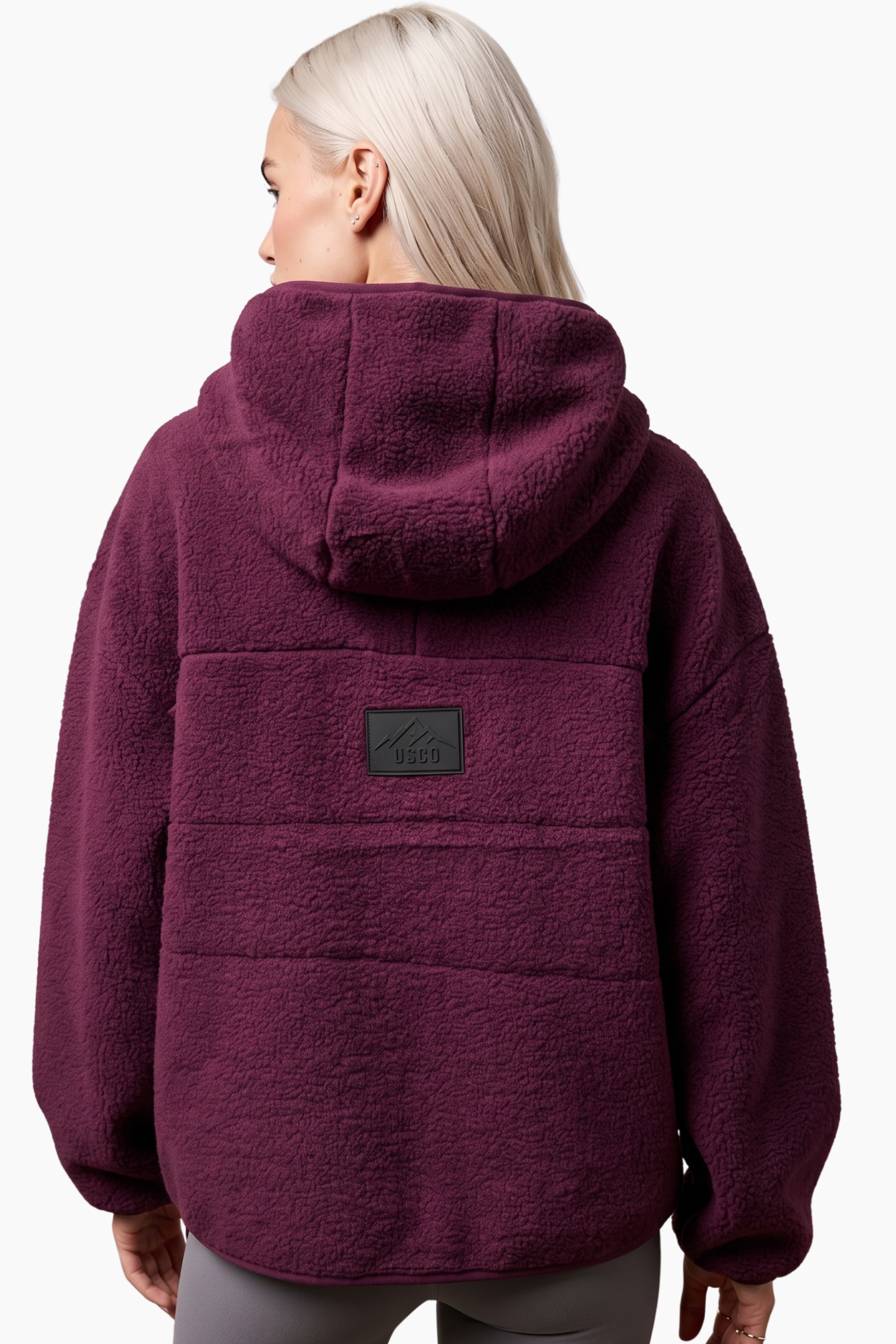 The Oslo Fleece in Plum