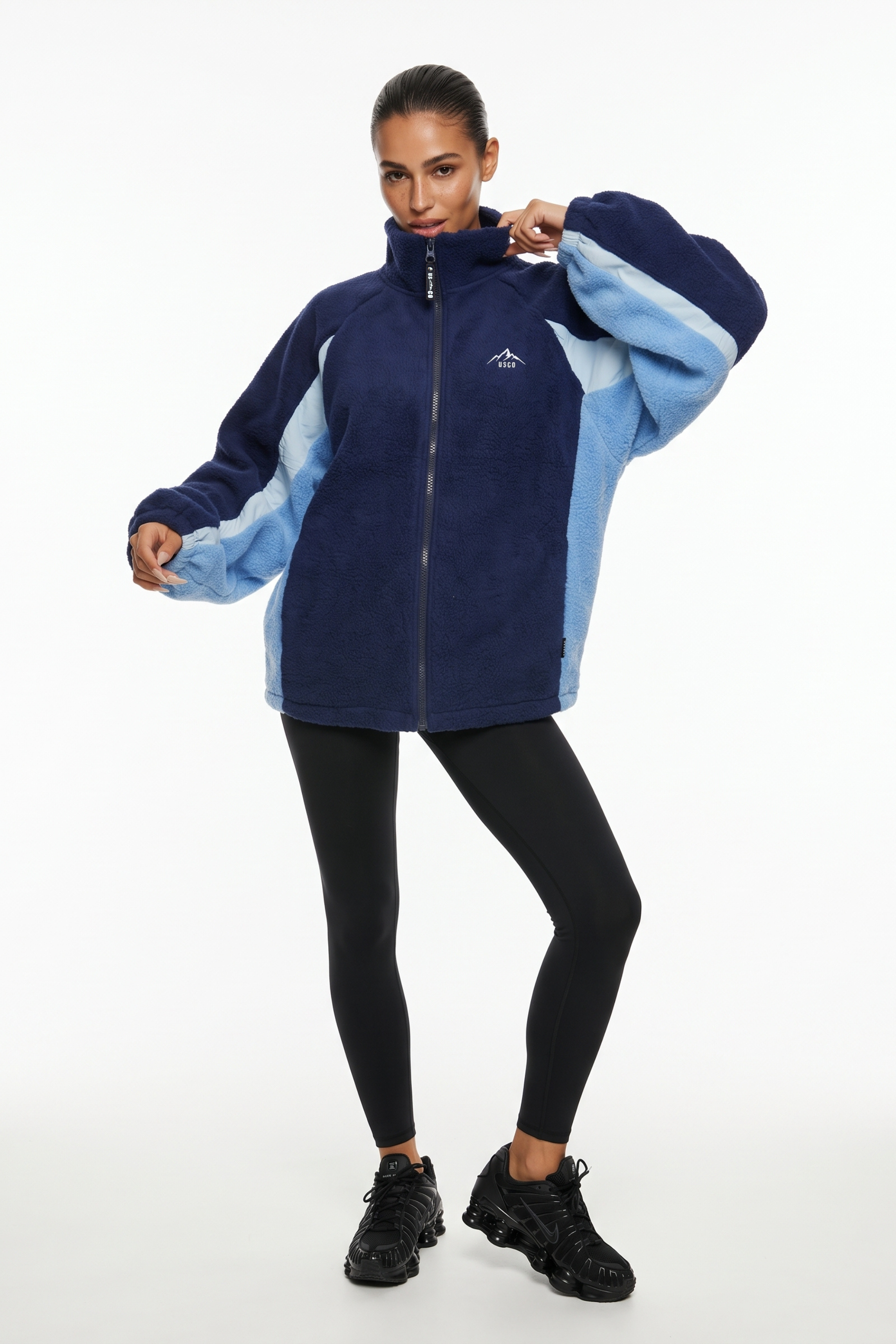 THE LUMI FULL-ZIP FLEECE IN NAVY