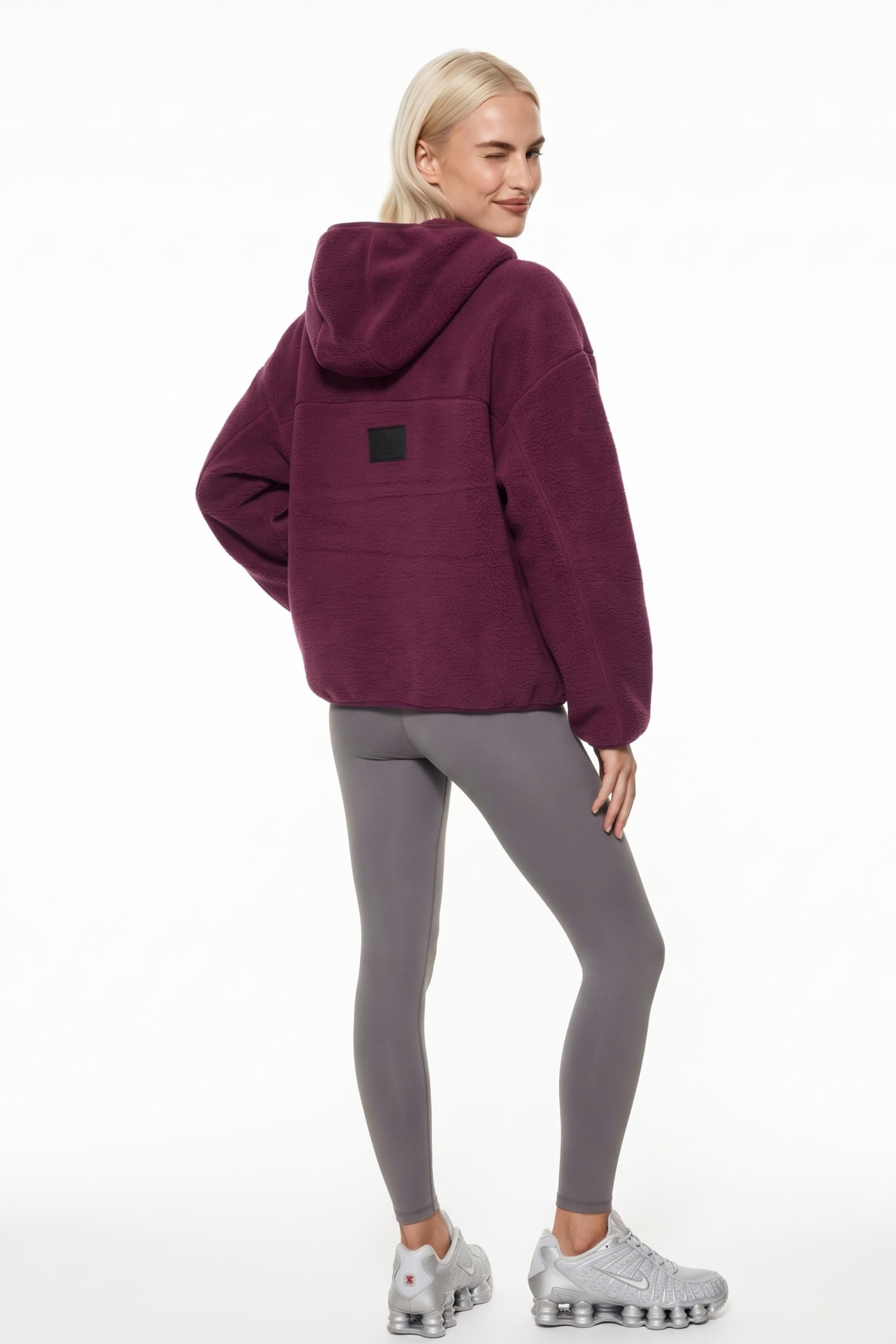 The Oslo Fleece in Plum