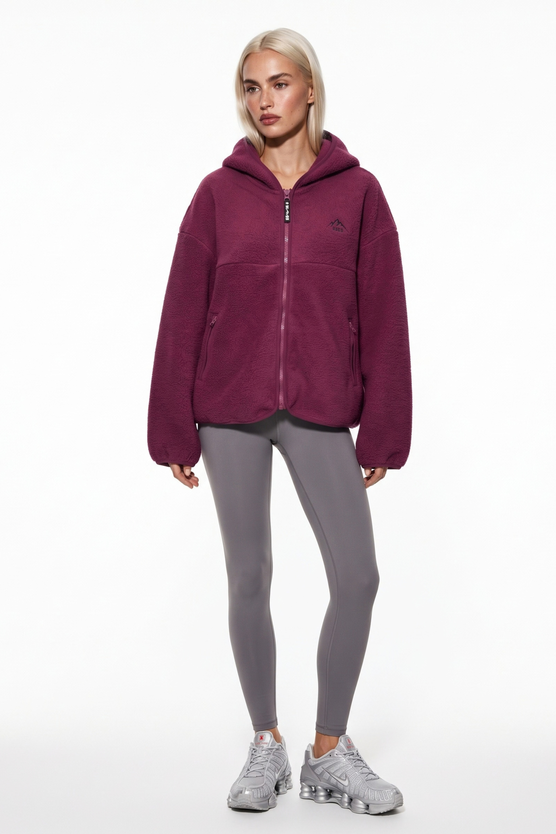The Oslo Fleece in Plum