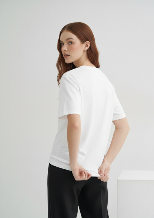 Core Tee in White