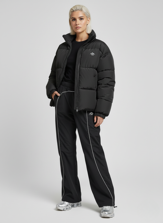 The ThermX Puffer Coat in Black