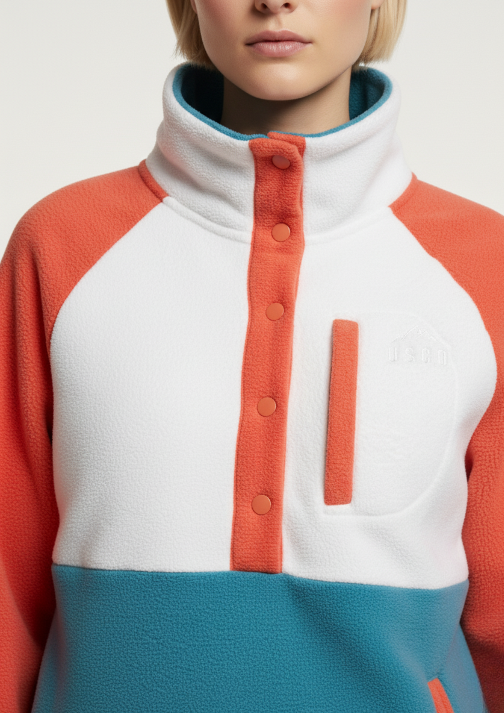 The Alpine Fleece In Coral