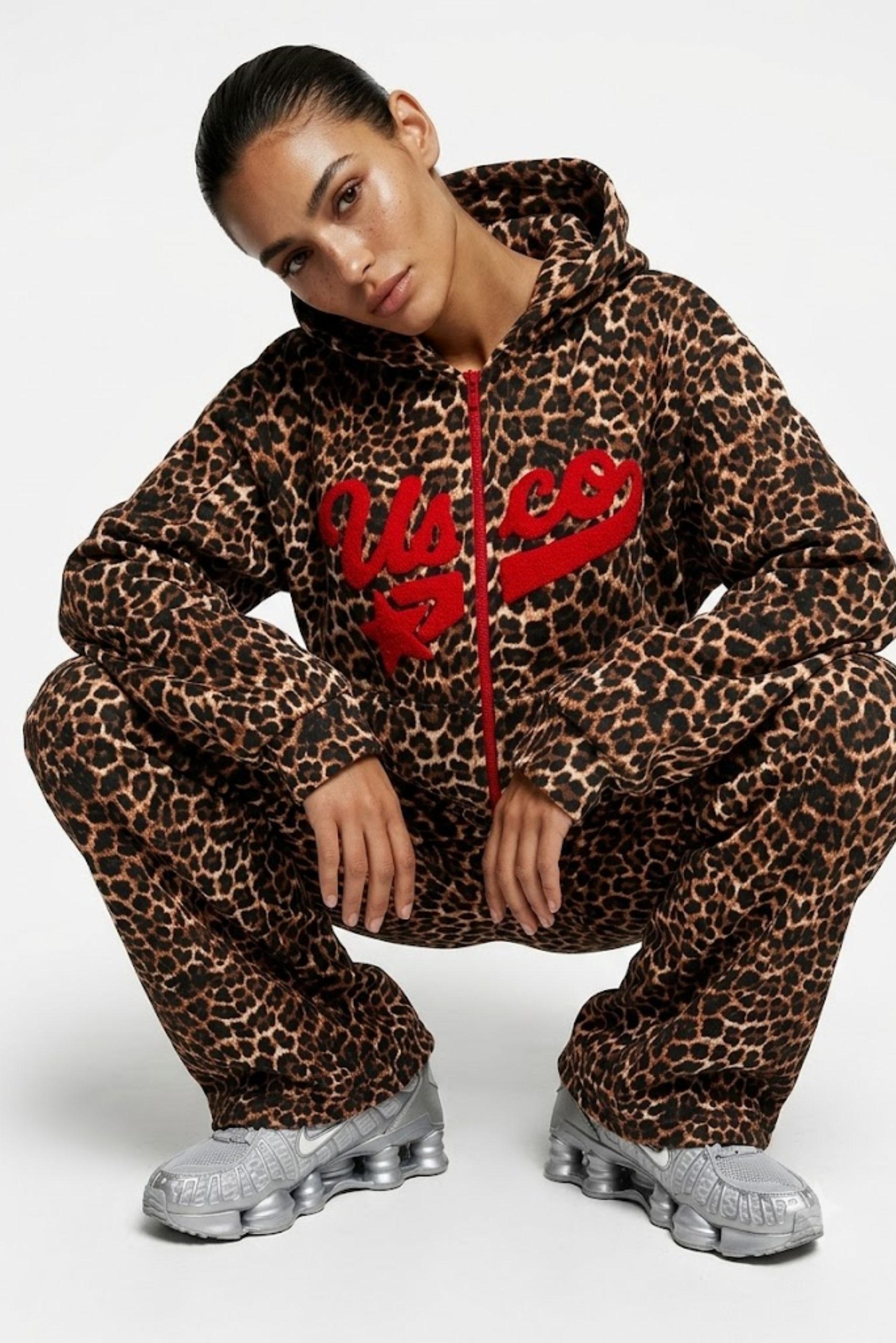 THE STARGAZER TRACKSUIT IN LEOPARD PRINT