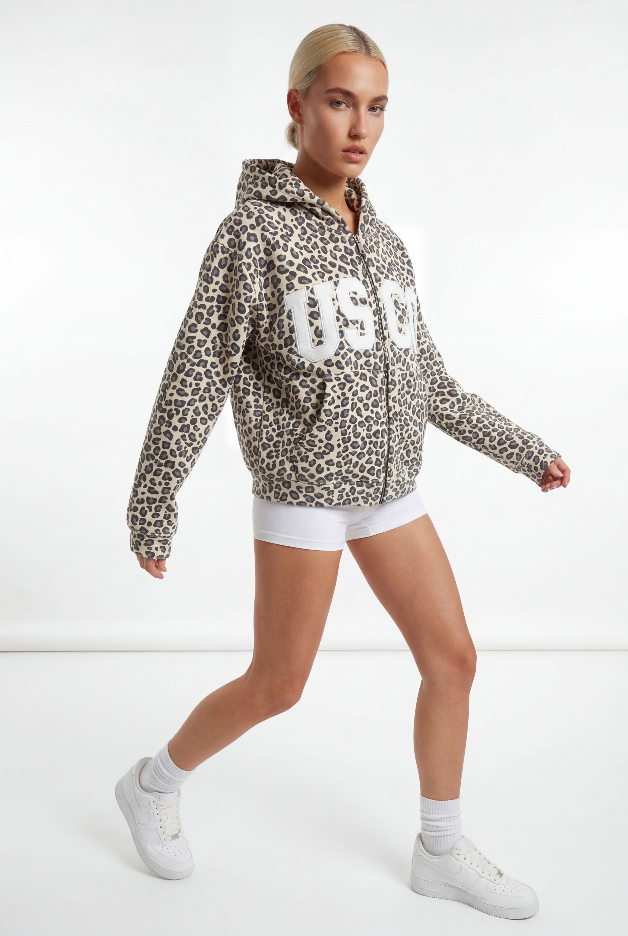 THE UNTAMED HOODIE IN LEOPARD