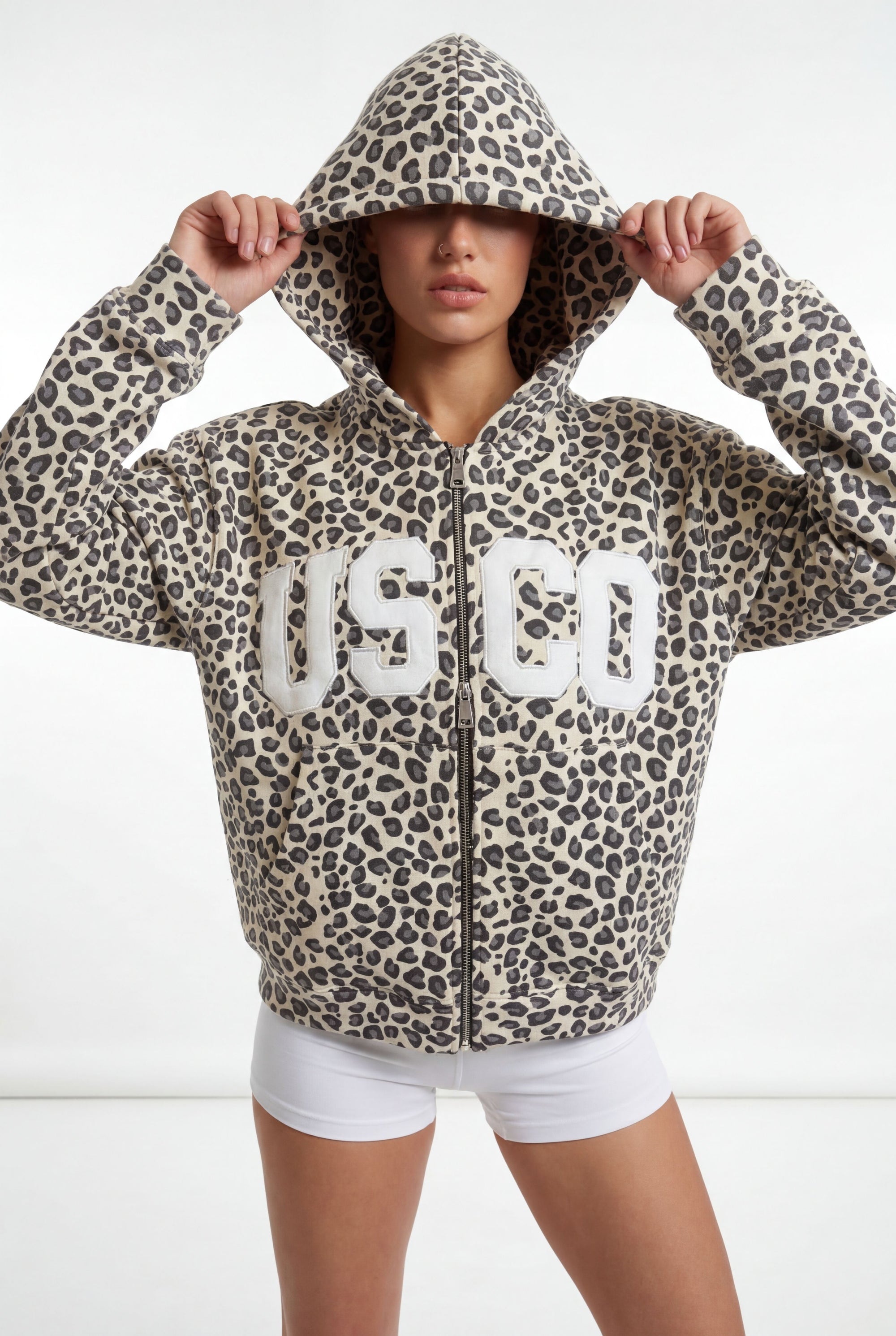THE UNTAMED HOODIE IN LEOPARD