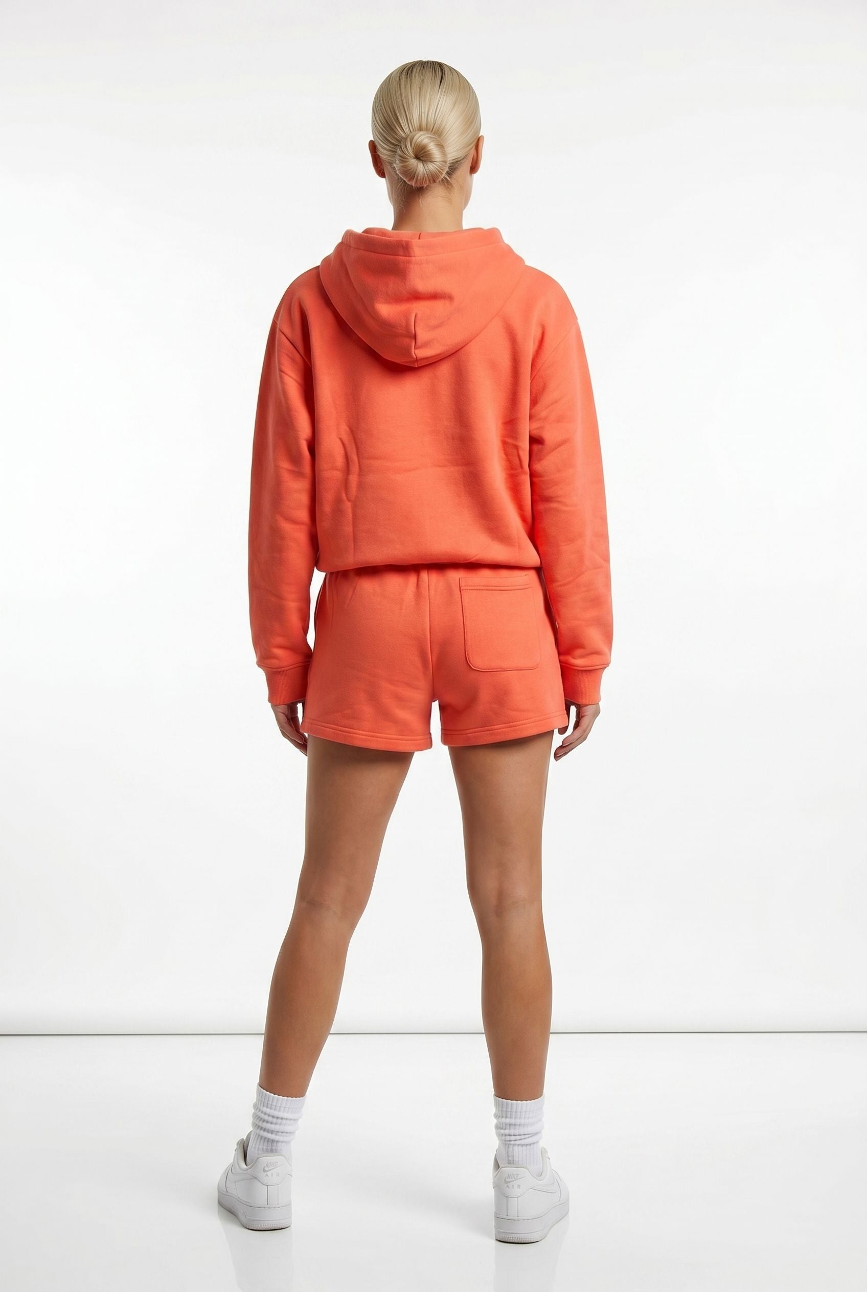 THE AURA SHORT SET IN CORAL