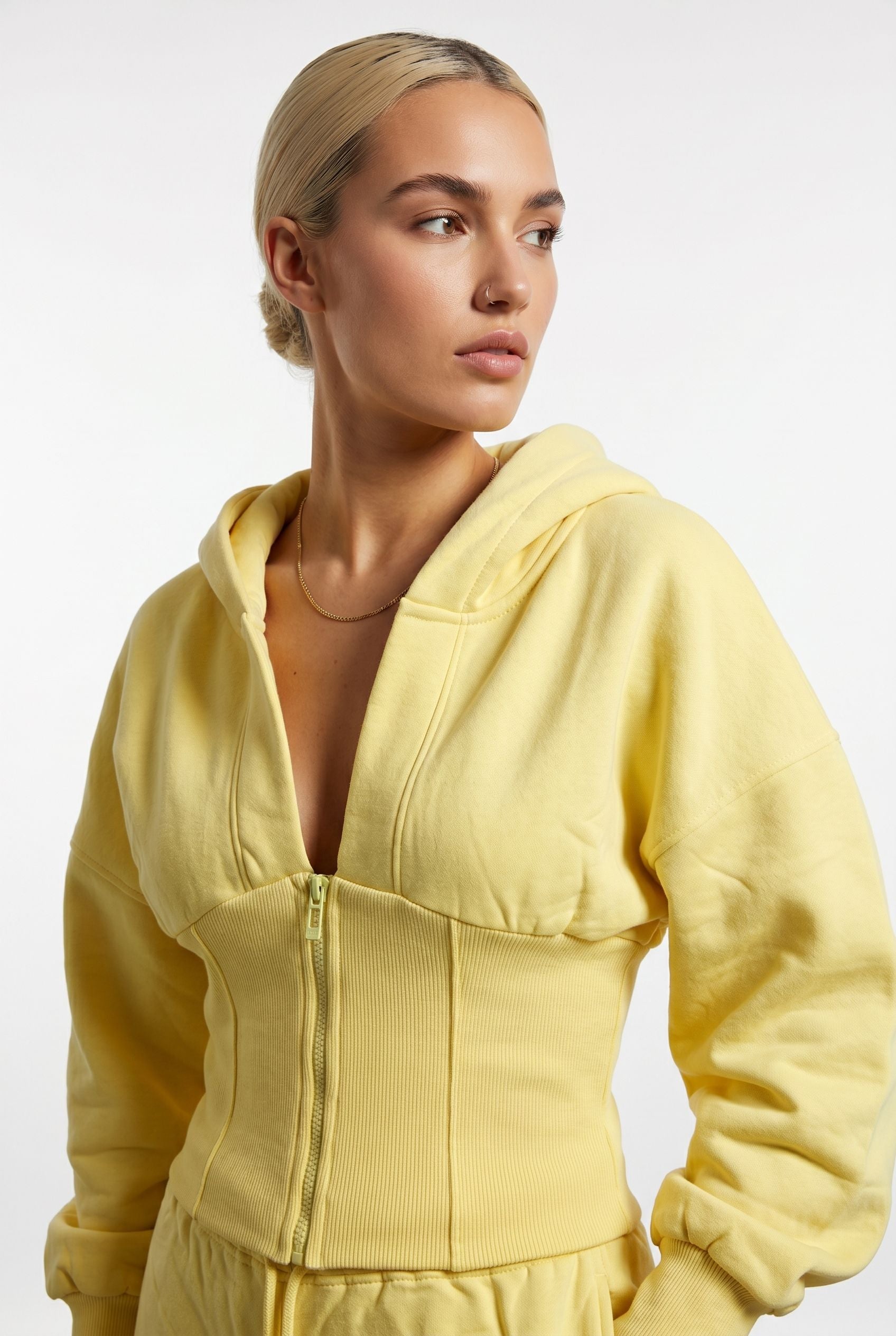 The Sculpted Short Set in yellow