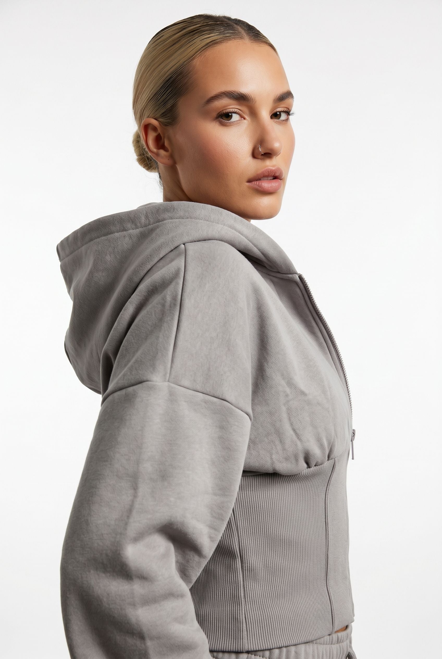 The Sculpted Short Set in slate