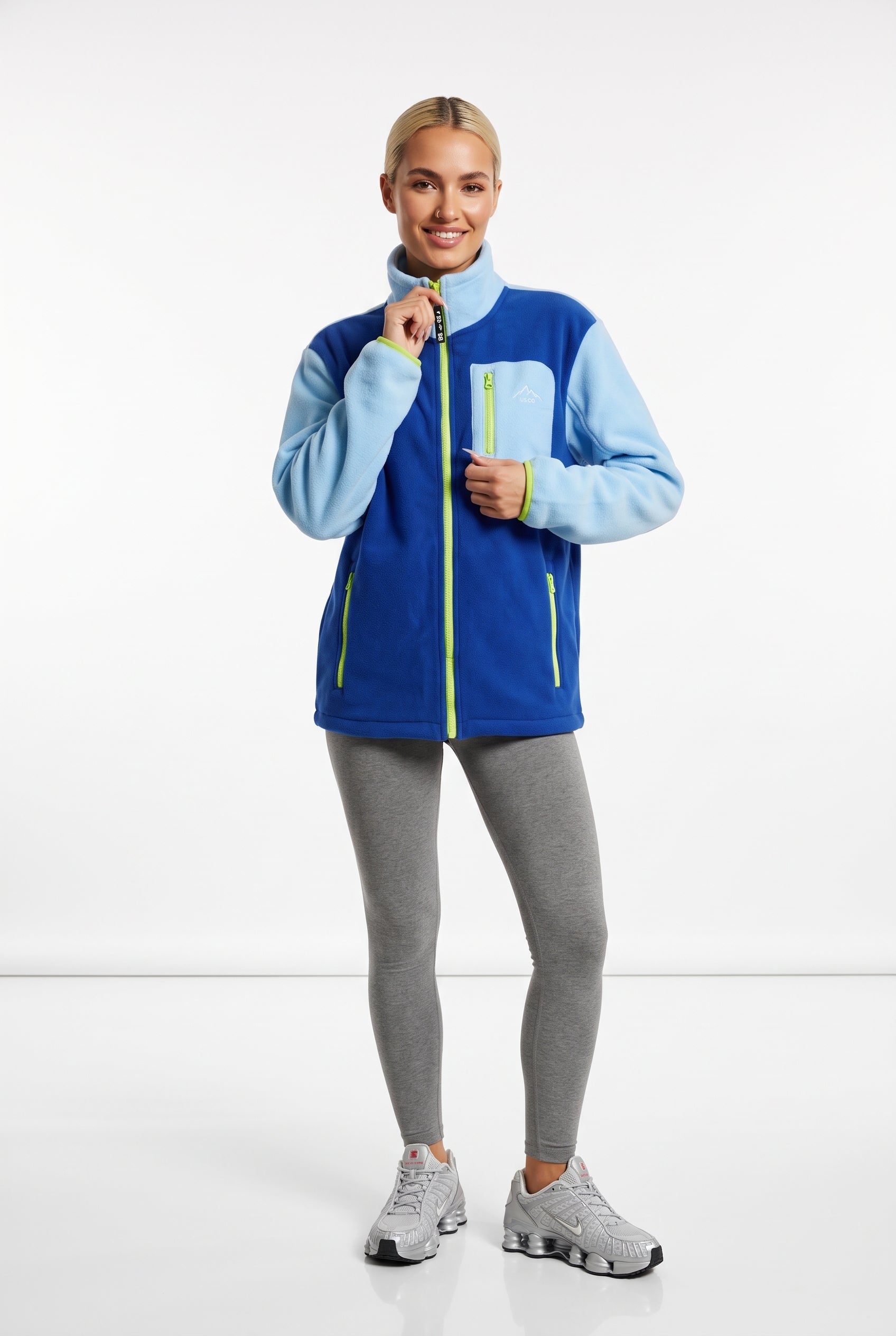 THE VOLT FULL ZIP FLEECE IN BLUE