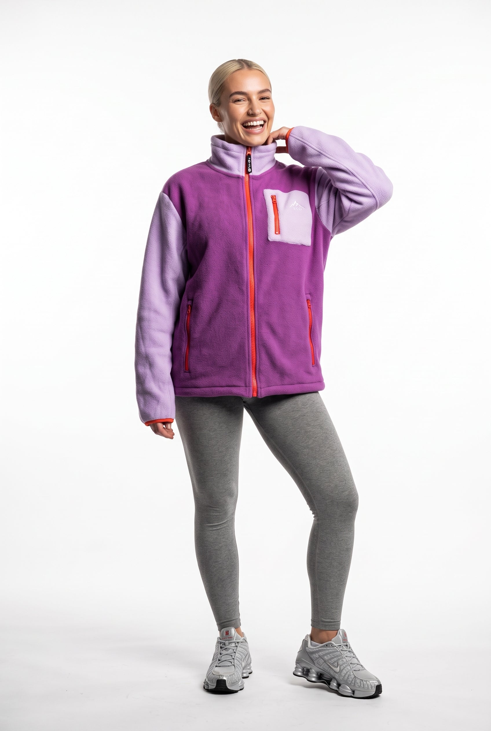 THE VOLT FULL ZIP FLEECE IN PURPLE