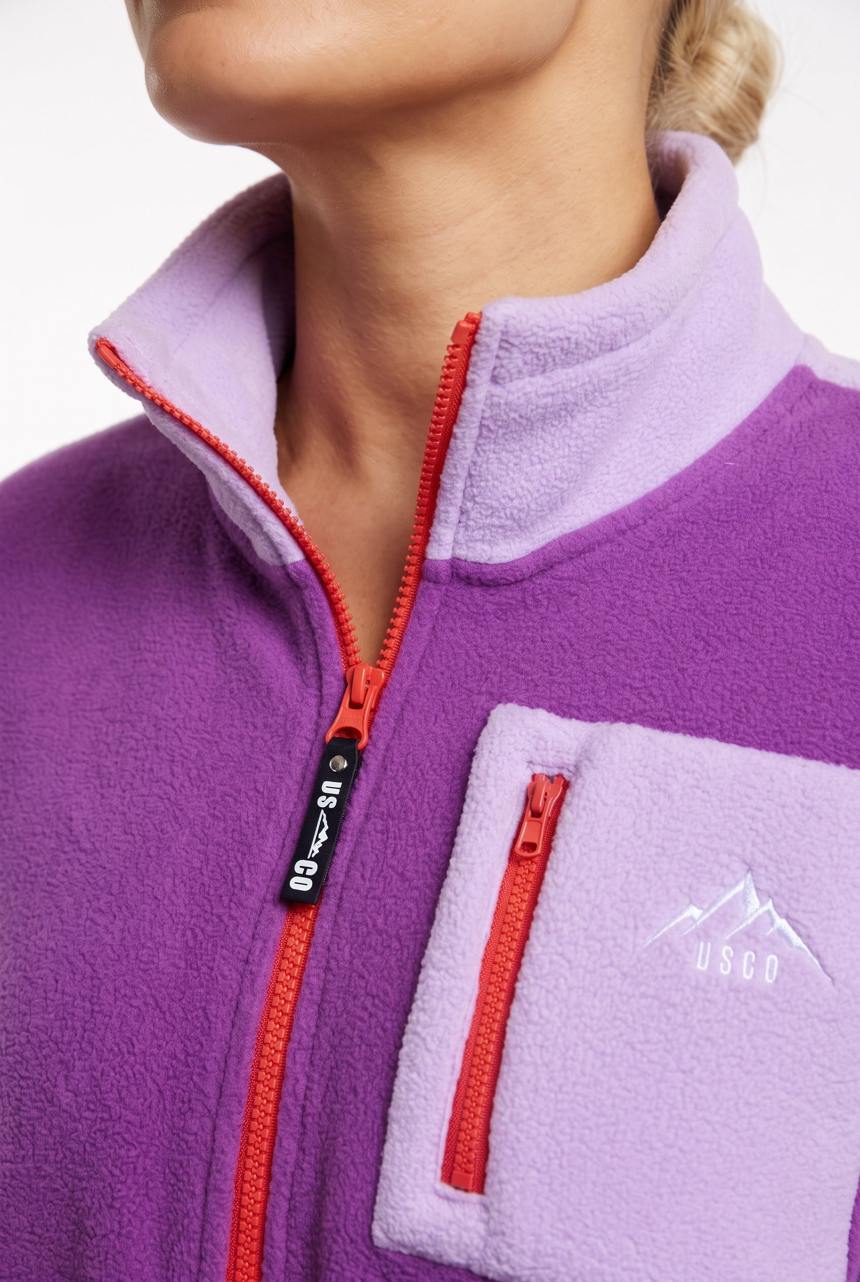 THE VOLT FULL ZIP FLEECE IN PURPLE
