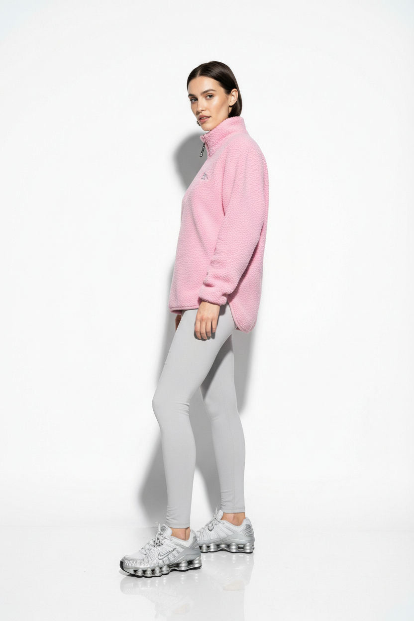 The Chroma Fleece In Bubblegum Pink