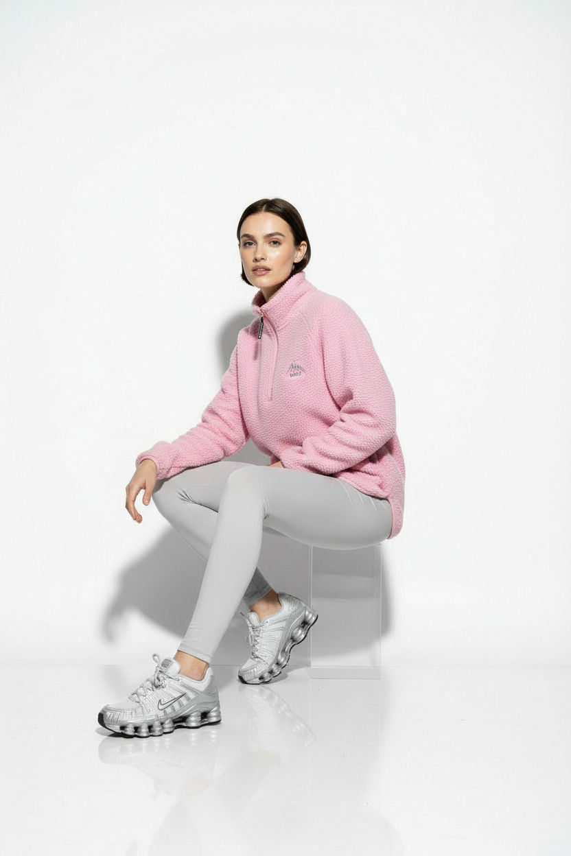 The Chroma Fleece In Bubblegum Pink