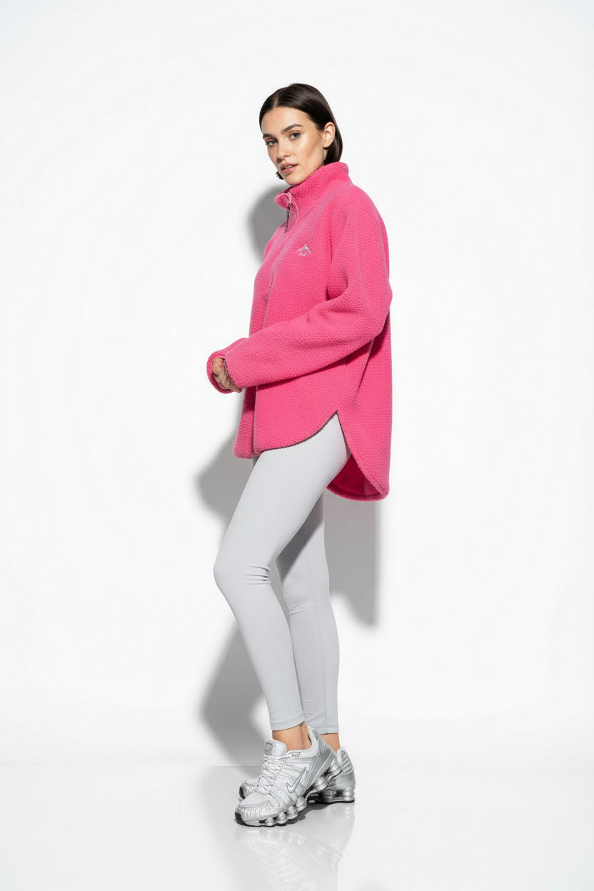 The Chroma Fleece In Hot Pink