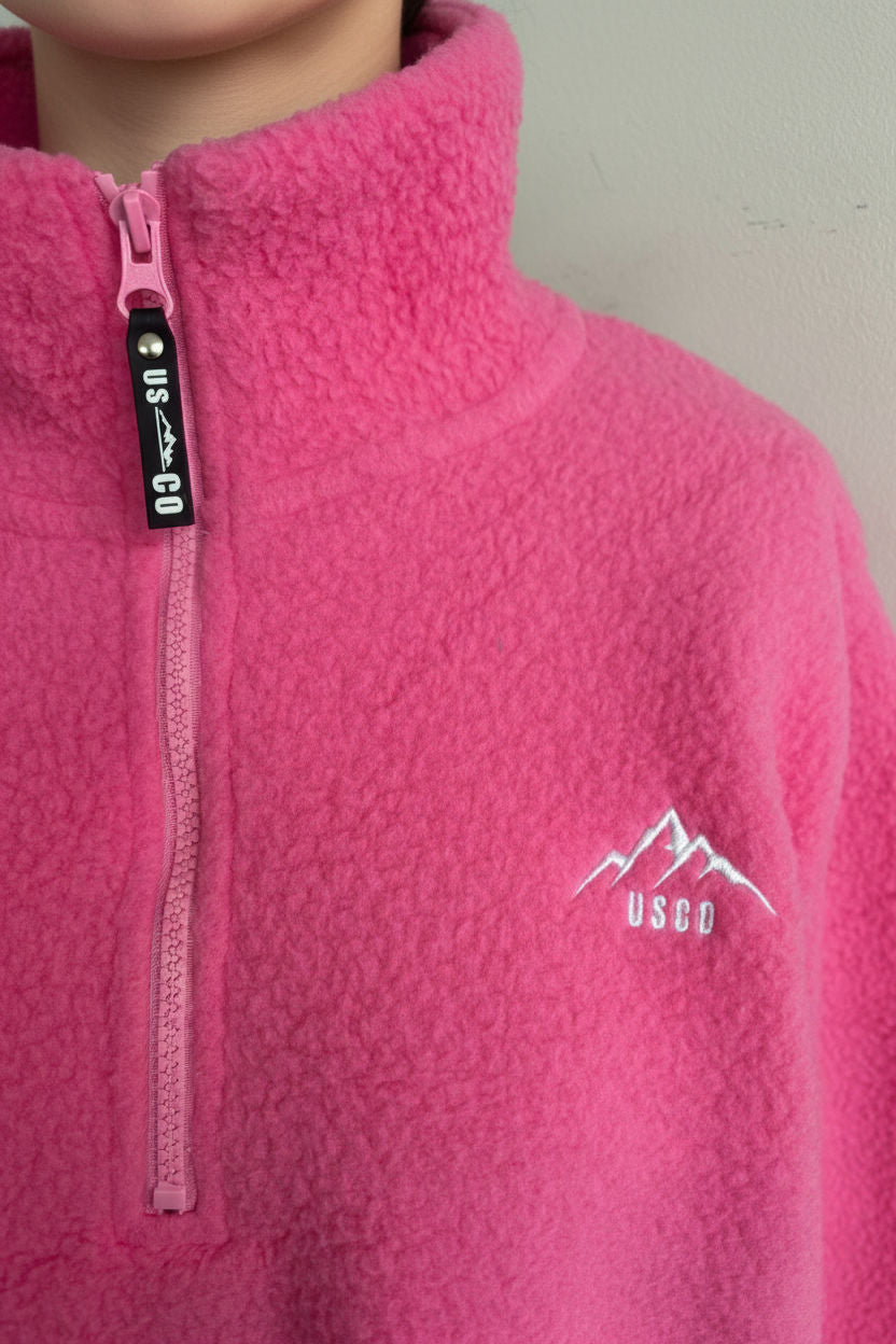 The Chroma Fleece In Hot Pink
