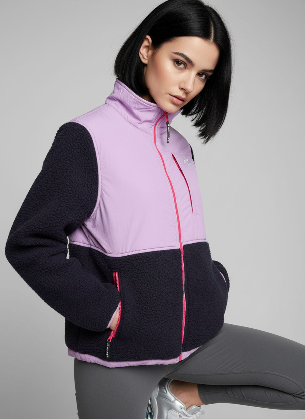 The AeroTherm Fleece in Navy/Purple