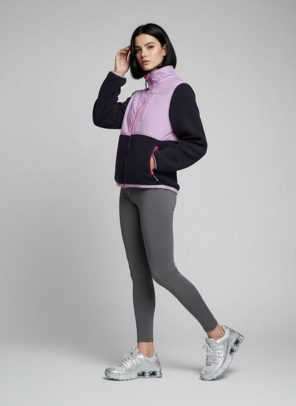 The AeroTherm Fleece in Navy/Purple