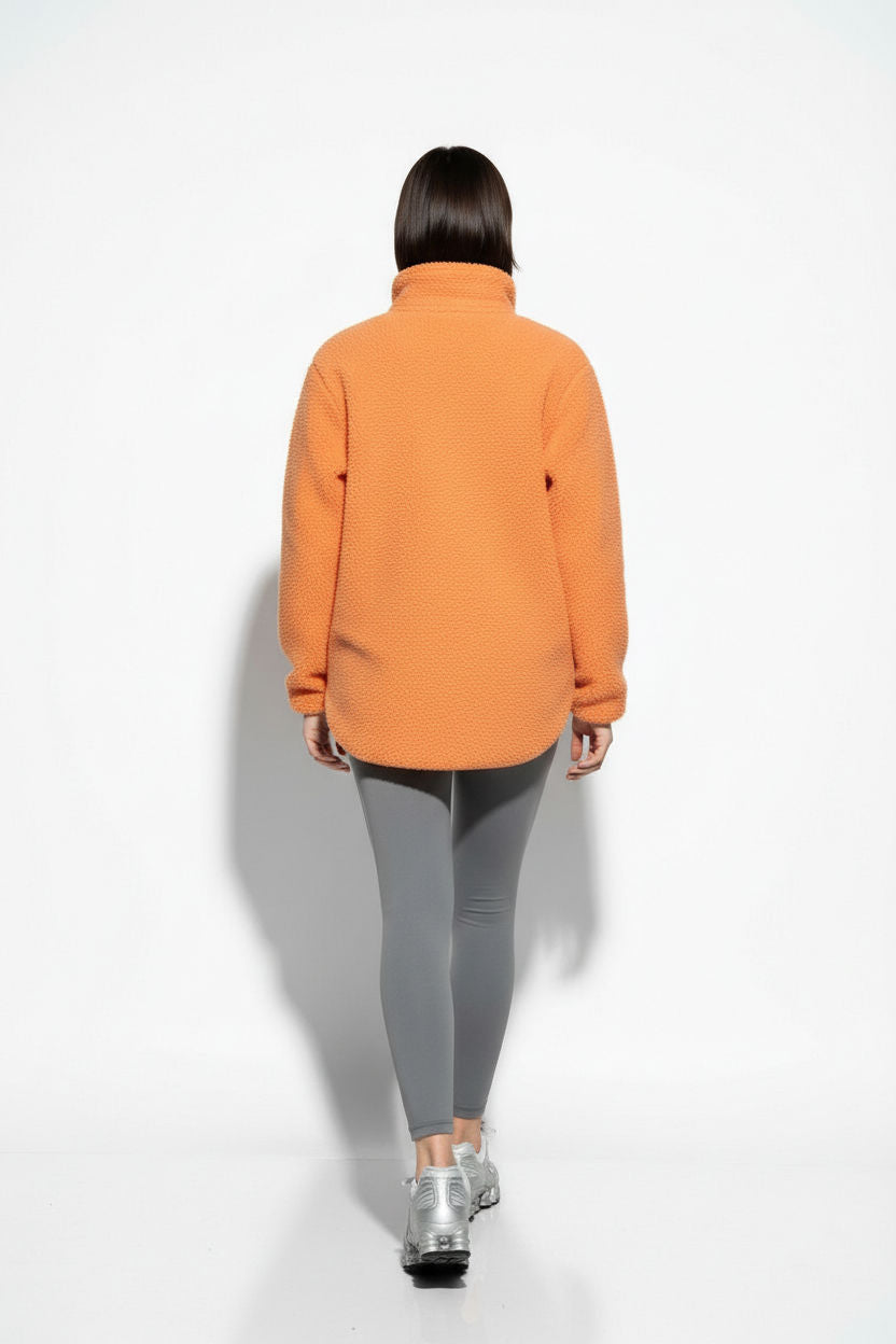 The Chroma Fleece In Bright Orange