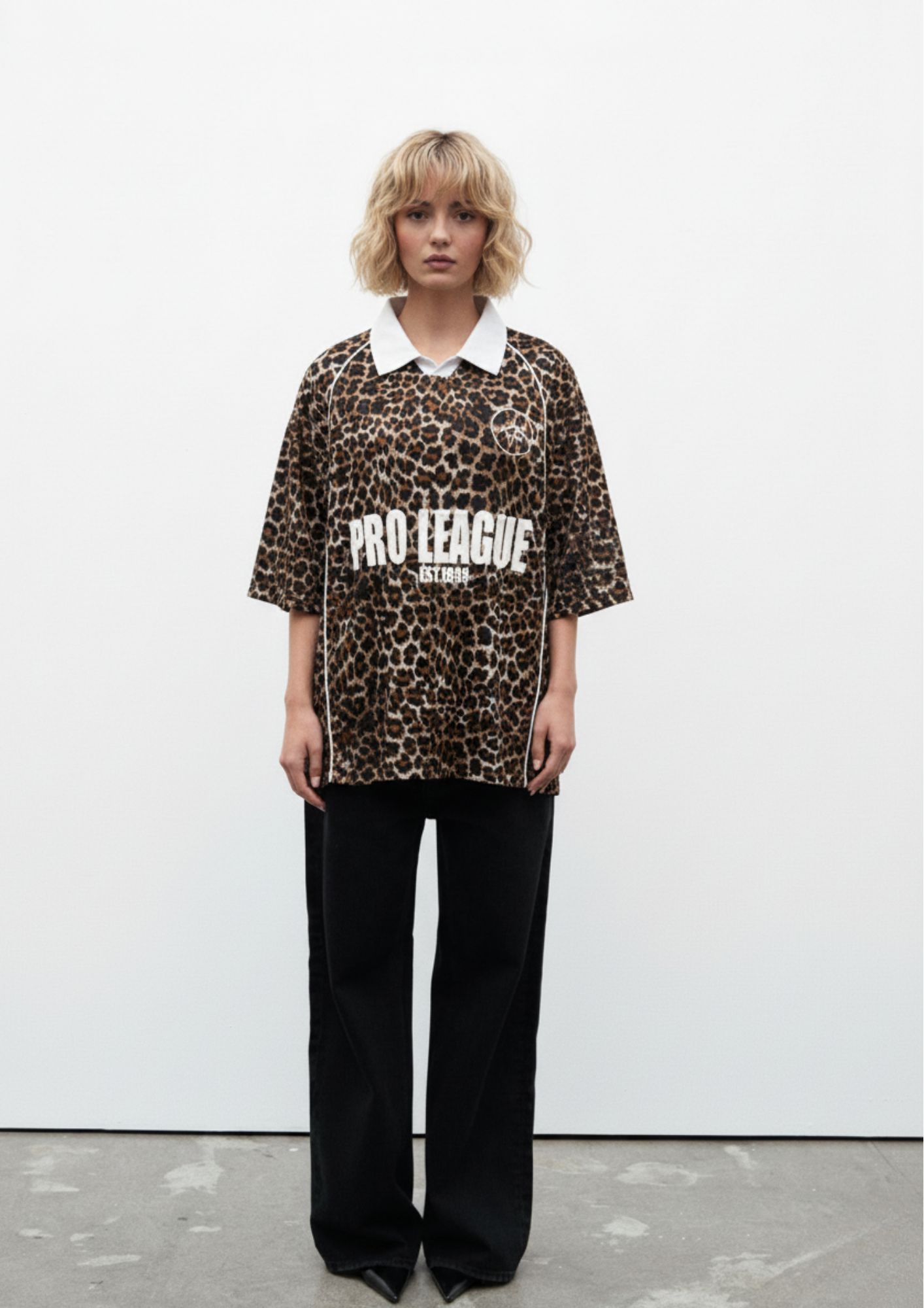 USCO SPORTS JERSEY IN LEOPARD