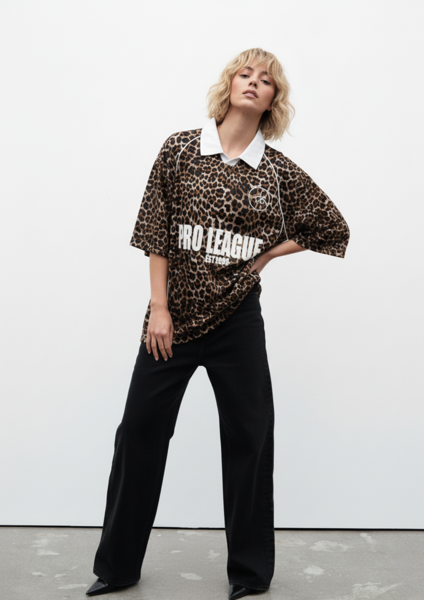 USCO SPORTS JERSEY IN LEOPARD