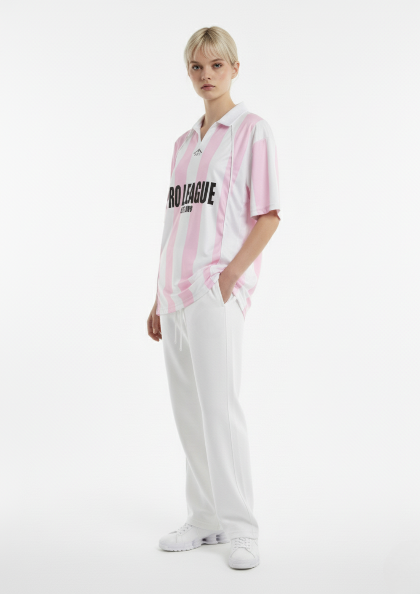 USCO SPORTS JERSEY IN PINK STRIPE